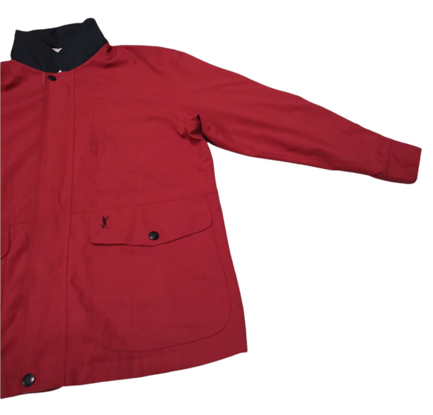 Vintage × Yves Saint Laurent Vintage YSL Pour Homme Reversible Zipper Jacket Size US L / EU 52-54 / 3 - 6 Thumbnail