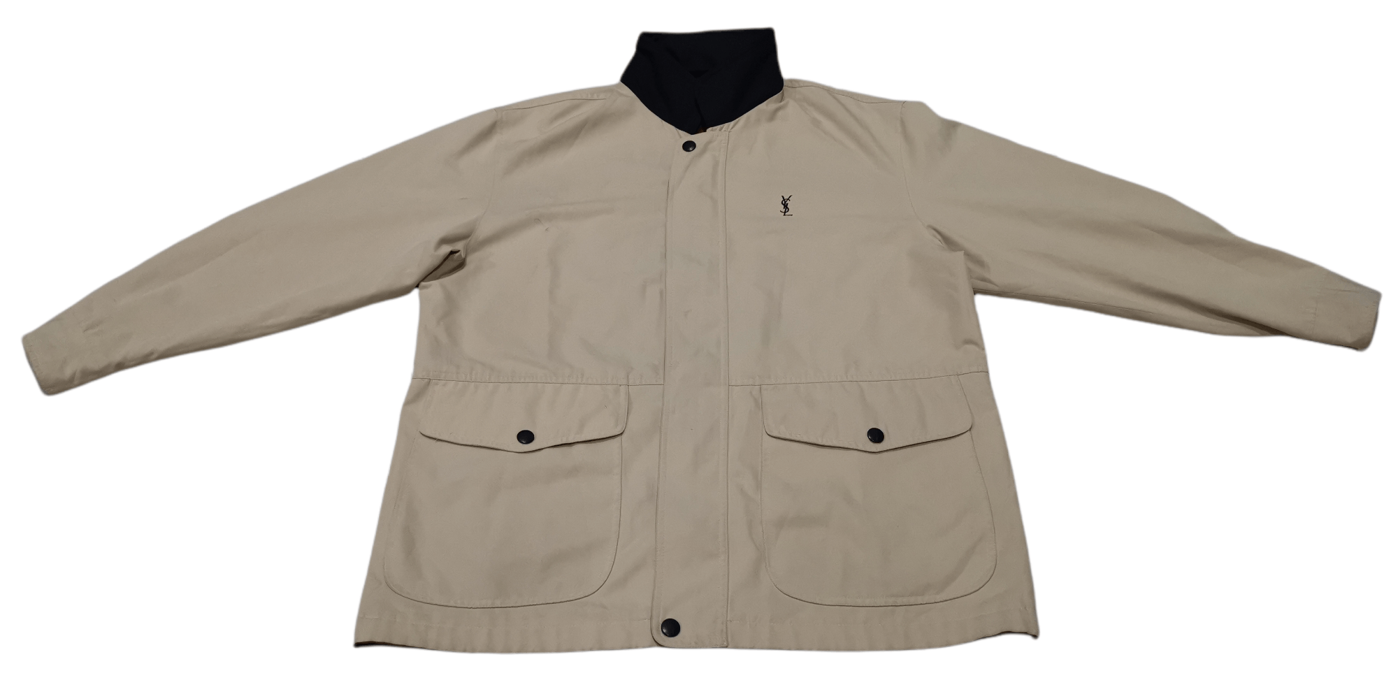 Vintage × Yves Saint Laurent Vintage YSL Pour Homme Reversible Zipper Jacket Size US L / EU 52-54 / 3 - 8 Thumbnail