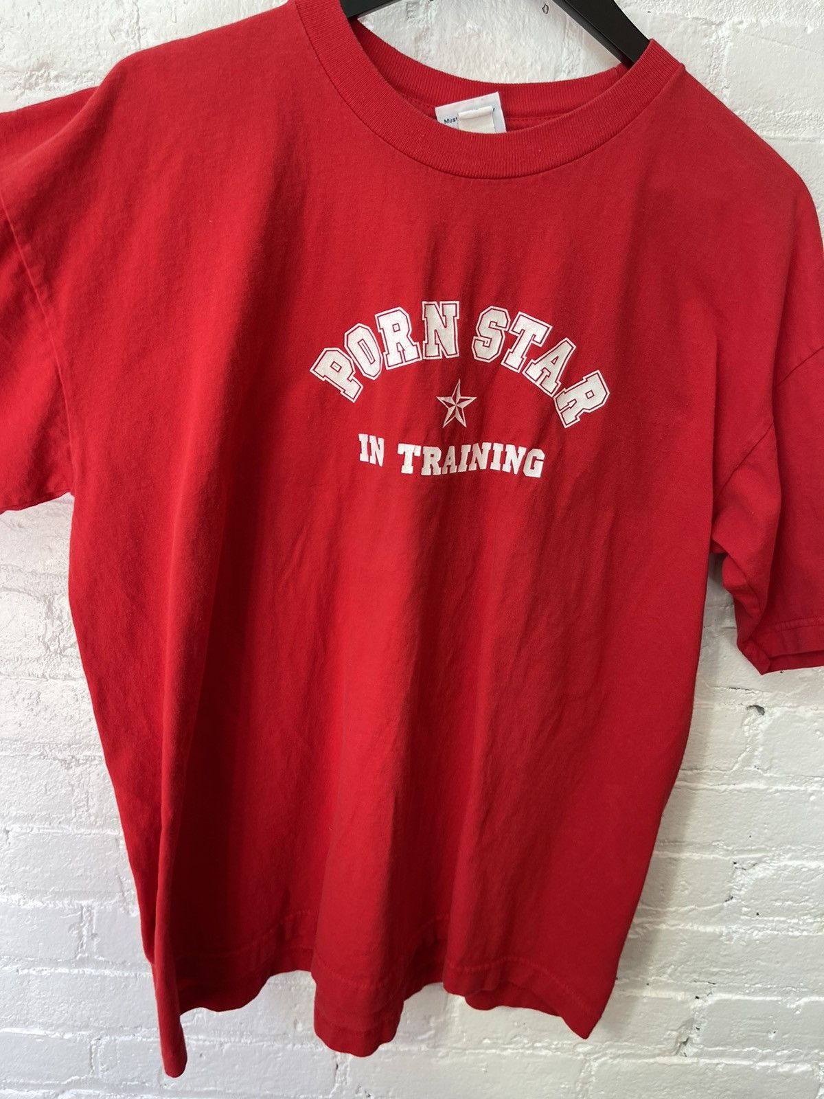 Vintage Vintage PORNSTAR PORN STAR IN TRAINING SHIRT Size US XL / EU 56 / 4 - 5 Thumbnail