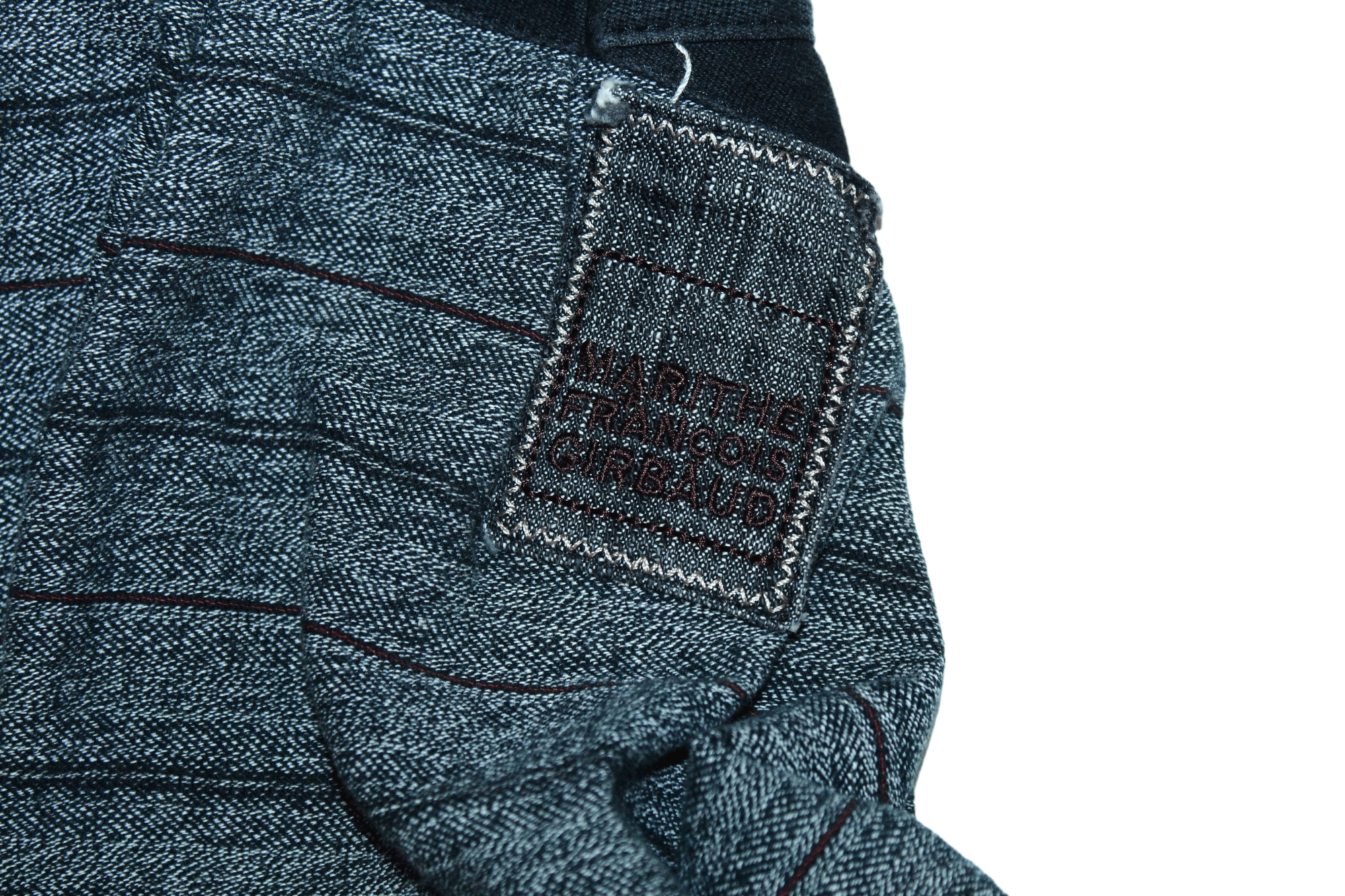 Marithe + Francois Girbaud RARE🔥 M+FG deconstructed asymmetric hickory denim skirt Size 26" / US 2 / IT 38 - 10 Thumbnail
