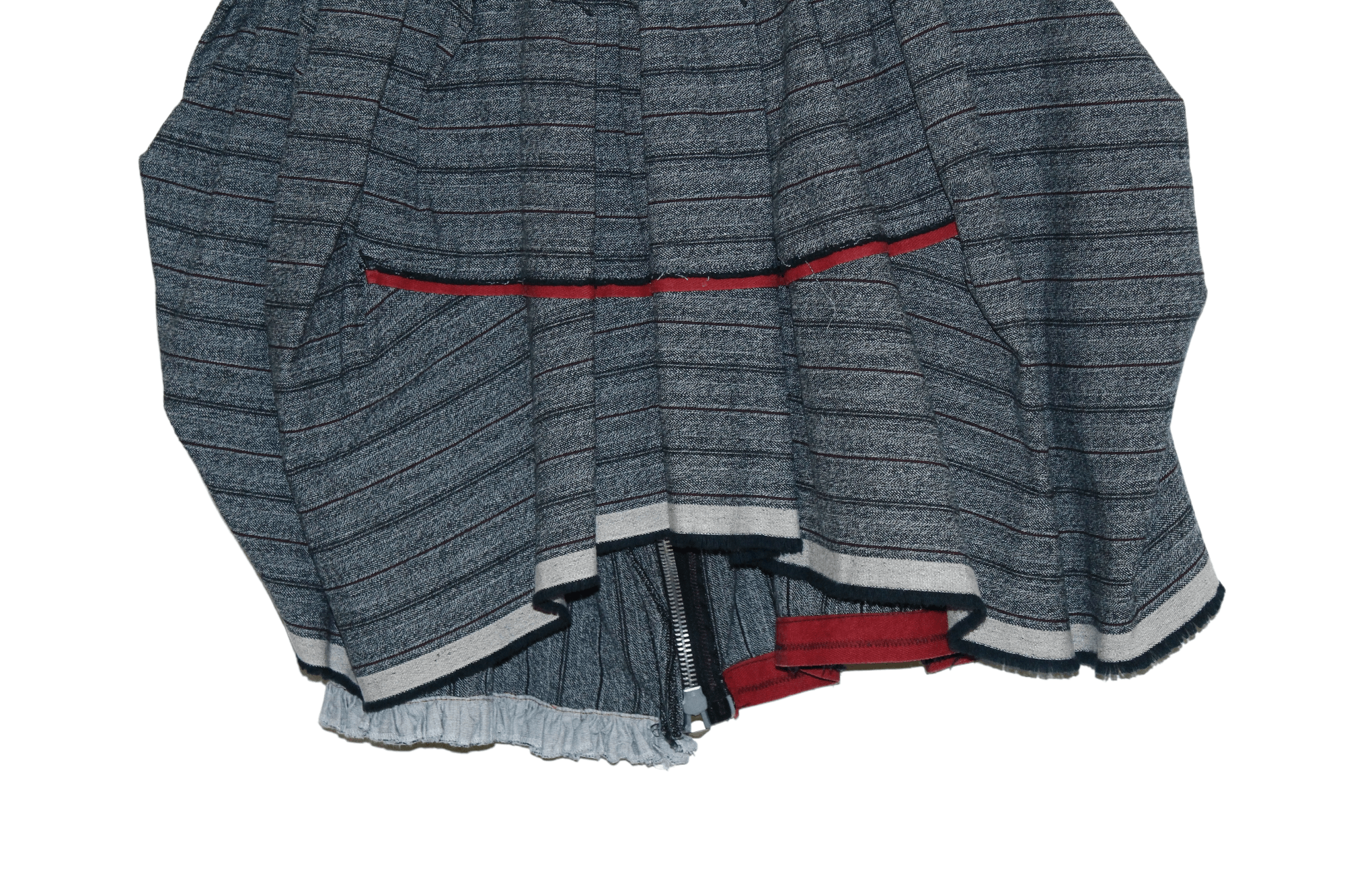 Marithe + Francois Girbaud RARE🔥 M+FG deconstructed asymmetric hickory denim skirt Size 26" / US 2 / IT 38 - 6 Thumbnail