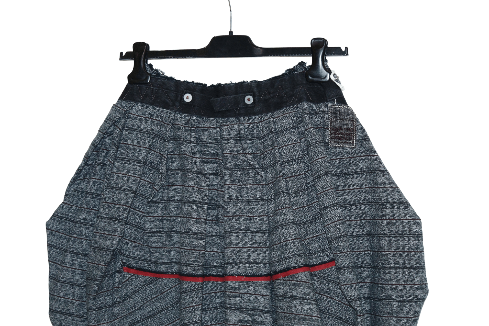 Marithe + Francois Girbaud RARE🔥 M+FG deconstructed asymmetric hickory denim skirt Size 26" / US 2 / IT 38 - 5 Thumbnail