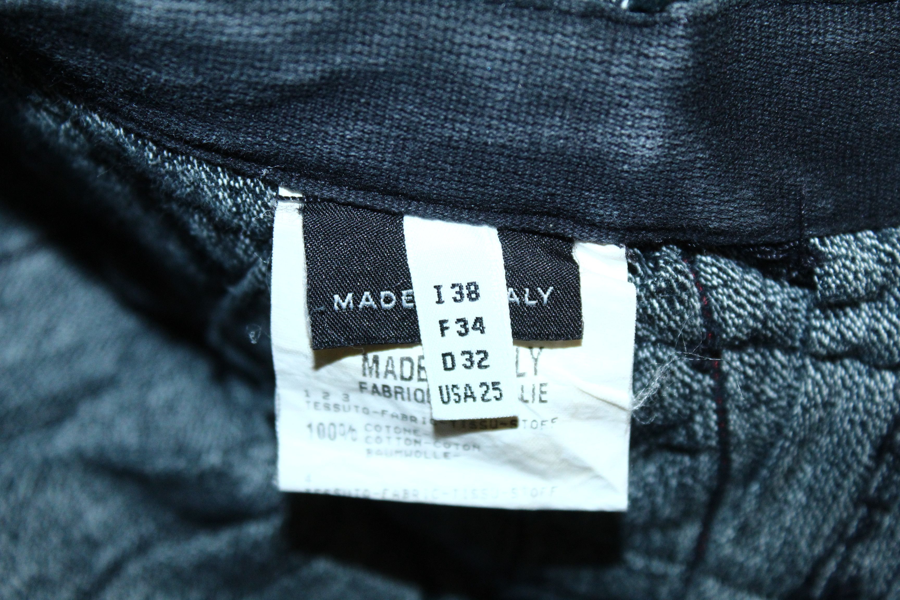 Marithe + Francois Girbaud RARE🔥 M+FG deconstructed asymmetric hickory denim skirt Size 26" / US 2 / IT 38 - 13 Thumbnail