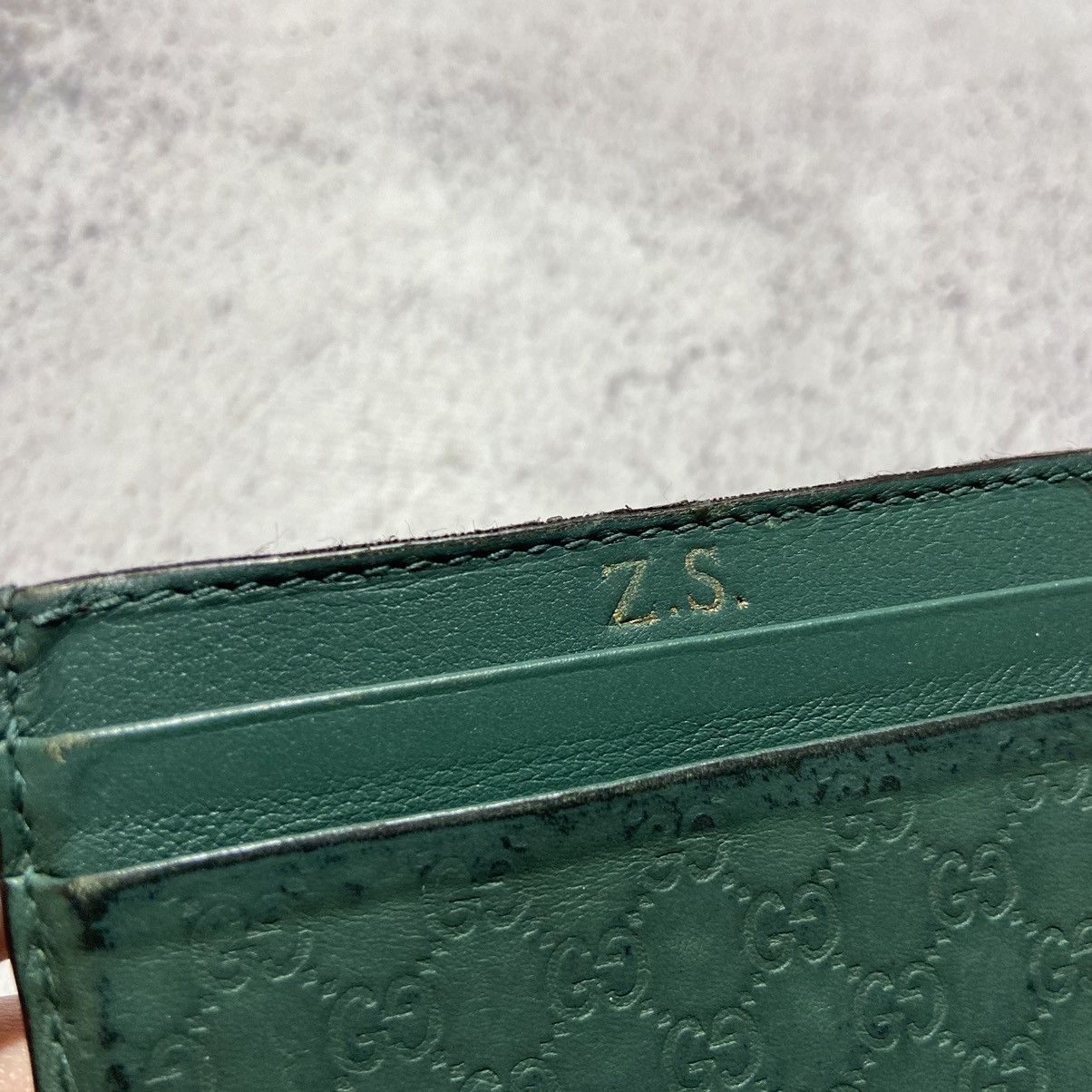 Gucci Gucci Guccissima Monogram Card Holder / Wallet Size ONE SIZE - 10 Thumbnail