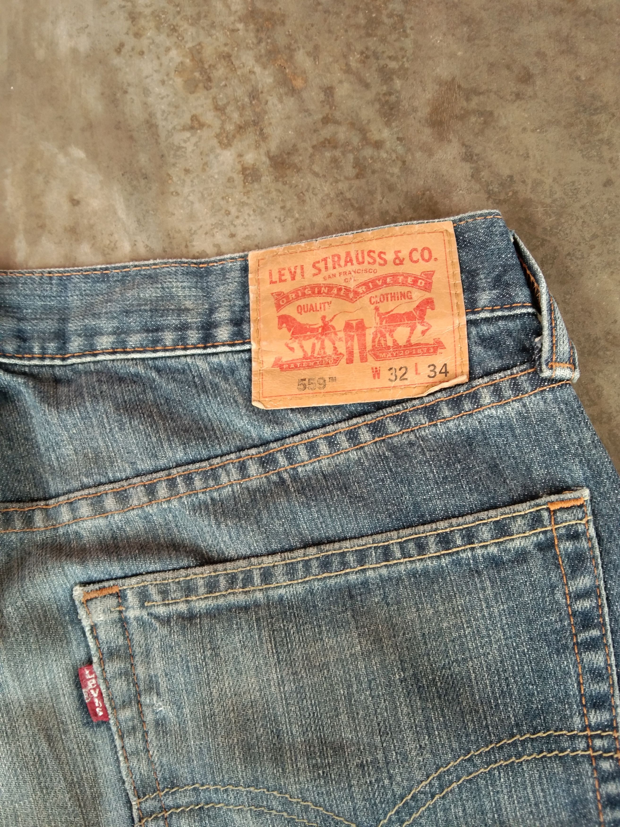 Levi's Vintage Levi's Jeans 559 Straight Leg Distressed Denim 34x34 Size US 34 / EU 50 - 4 Thumbnail
