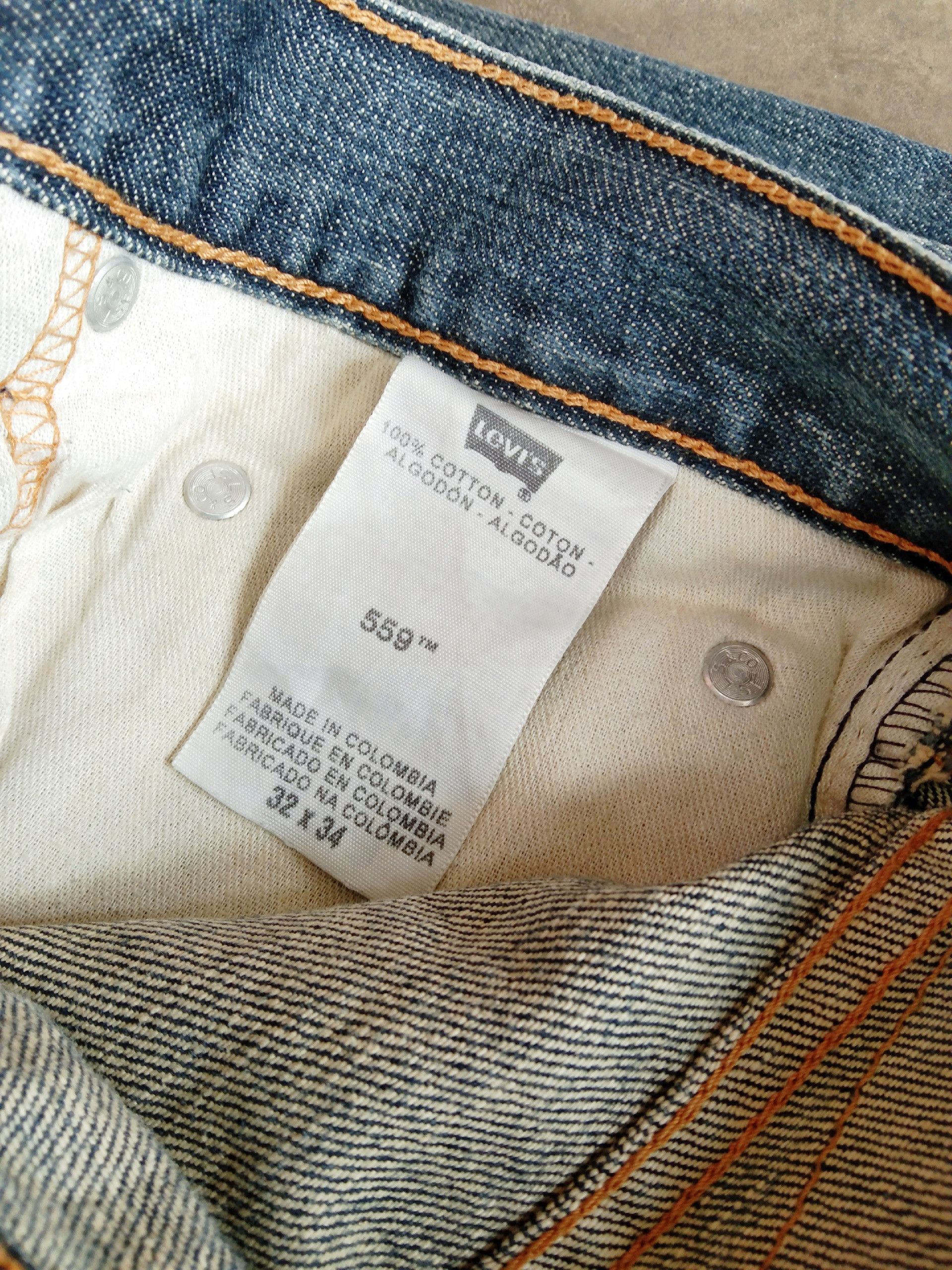 Levi's Vintage Levi's Jeans 559 Straight Leg Distressed Denim 34x34 Size US 34 / EU 50 - 10 Thumbnail