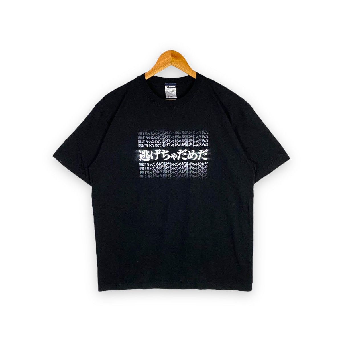 Anime × Japanese Brand × Vintage NEON GENESIS EVANGELION "DON'T RUN AWAY" ANIME TEE Size US XL / EU 56 / 4 - 1 Thumbnail