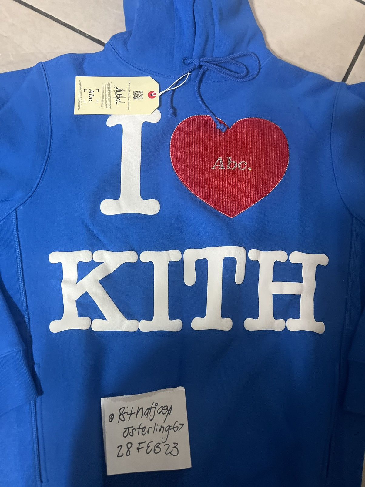 Advisory Board Crystals × Kith Kith x Advisory Board Crystals I love Kith Hoodie sz S Size US M / EU 48-50 / 2 - 10 Thumbnail