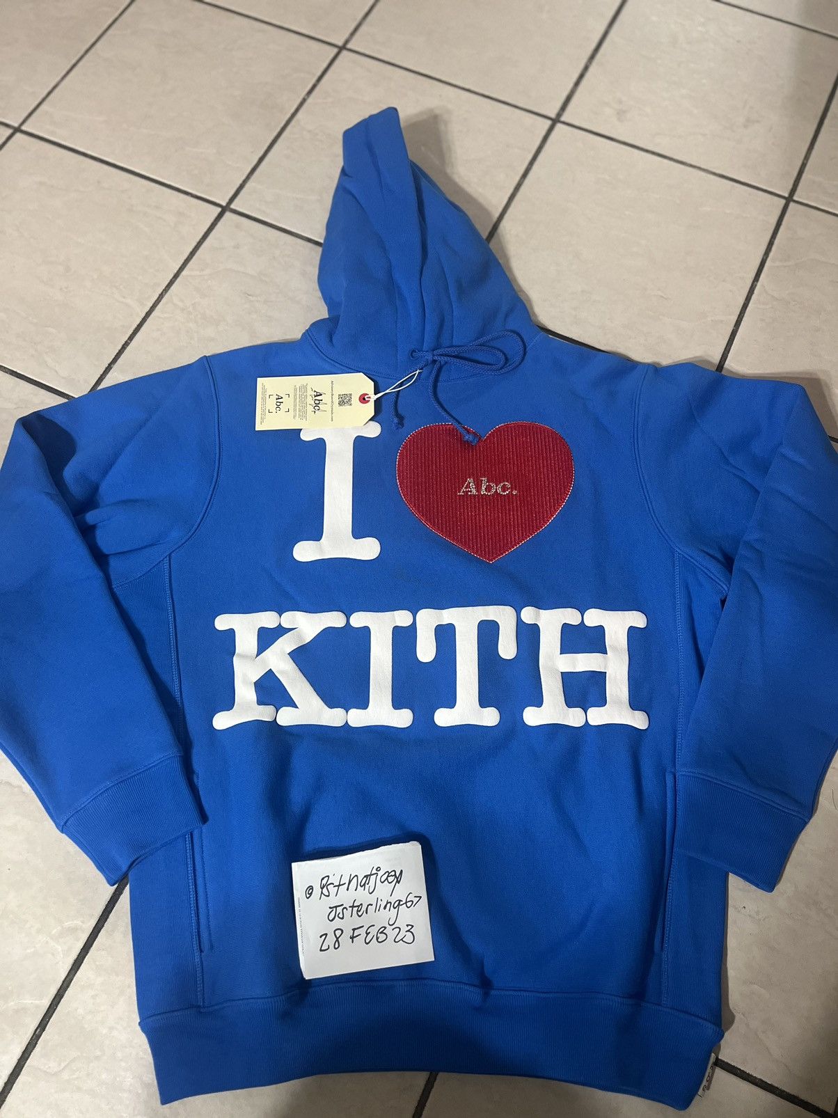 Advisory Board Crystals × Kith Kith x Advisory Board Crystals I love Kith Hoodie sz S Size US M / EU 48-50 / 2 - 9 Thumbnail