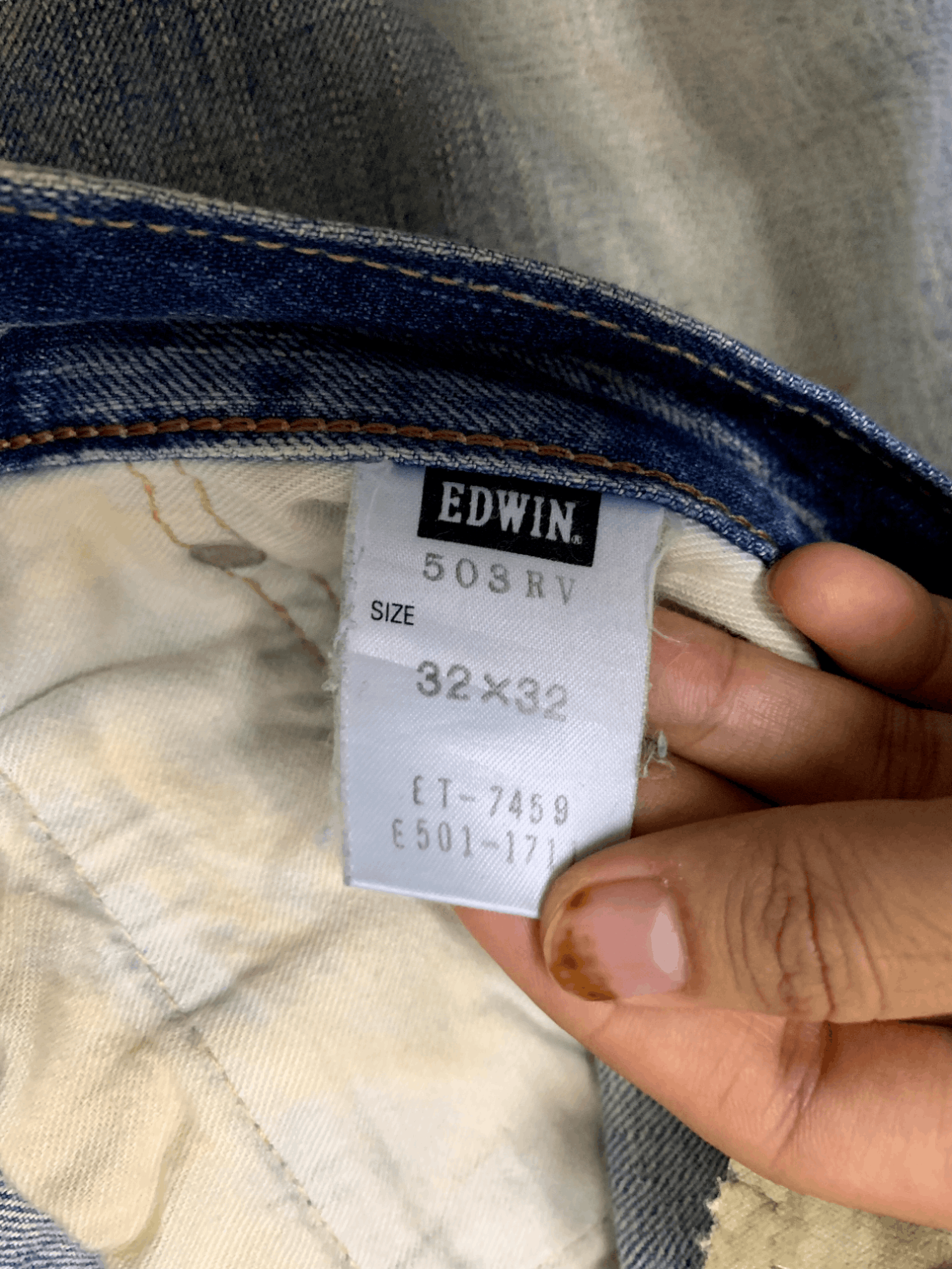 Edwin Vintage Japanese Edwin Mud Wash Baggy Style Jeans Size US 36 / EU 52 - 3 Thumbnail