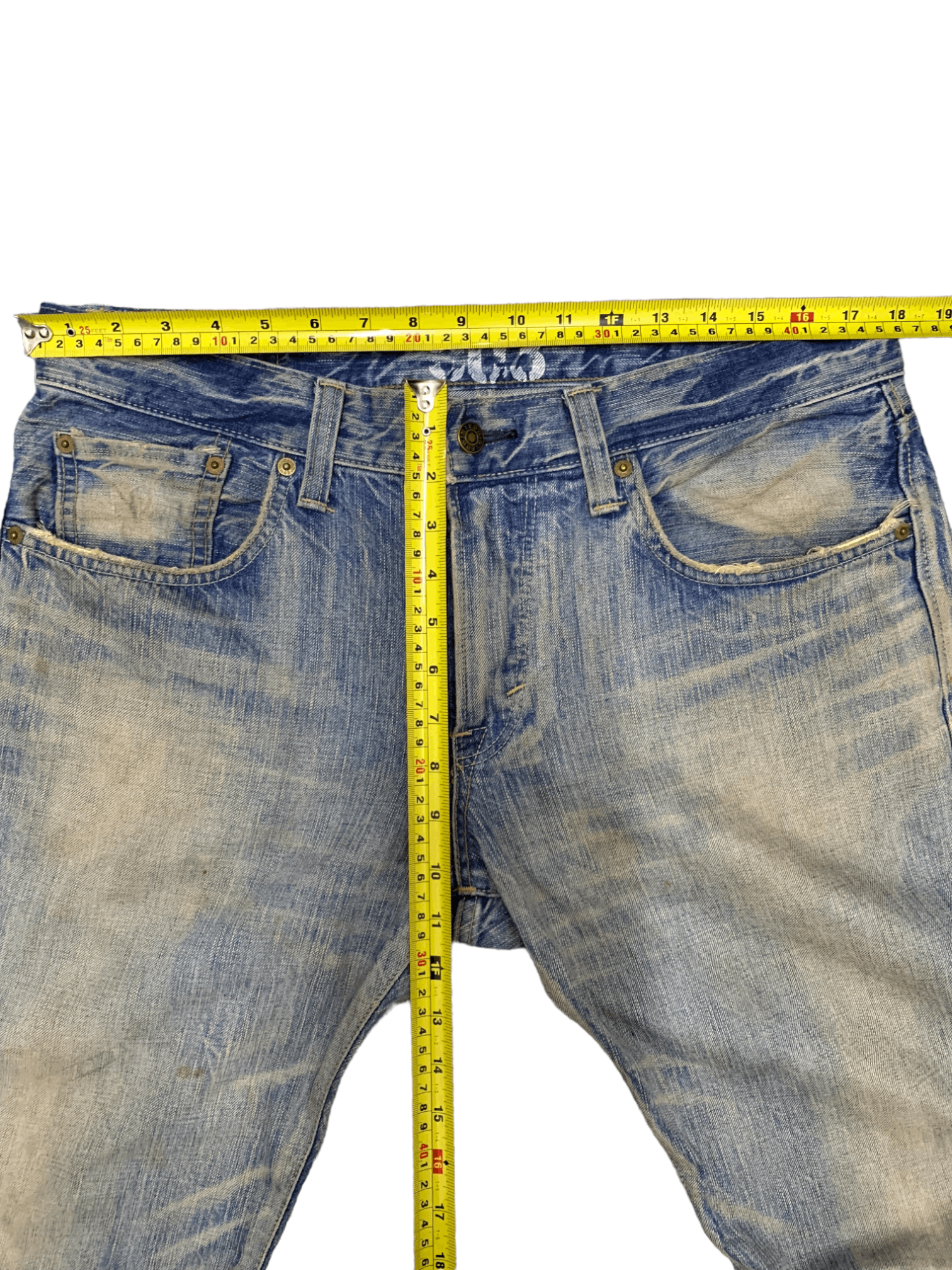 Edwin Vintage Japanese Edwin Mud Wash Baggy Style Jeans Size US 36 / EU 52 - 9 Thumbnail