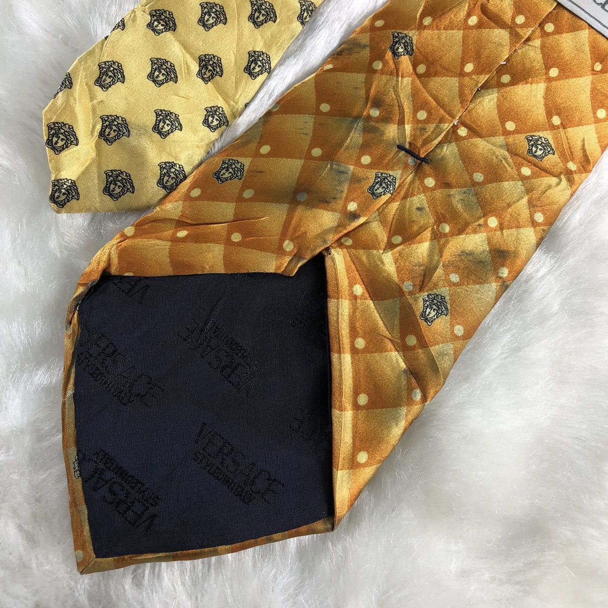 Versace Vintage Versace monogram Silk Tie Size ONE SIZE - 4 Thumbnail