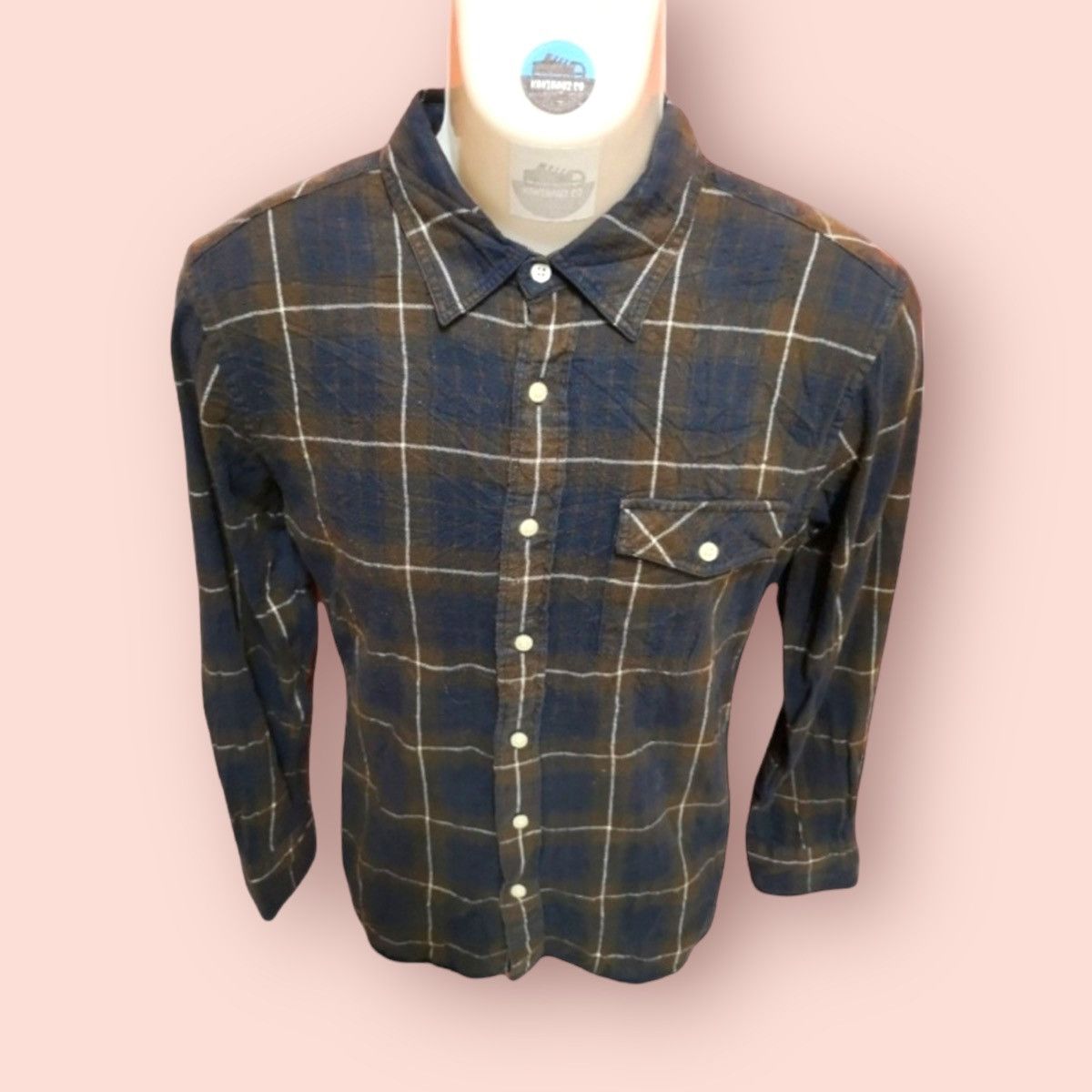 Flannel × Japanese Brand × Muji VINTAGE MUJI PLAID FLANNEL Size US M / EU 48-50 / 2 - 2 Thumbnail