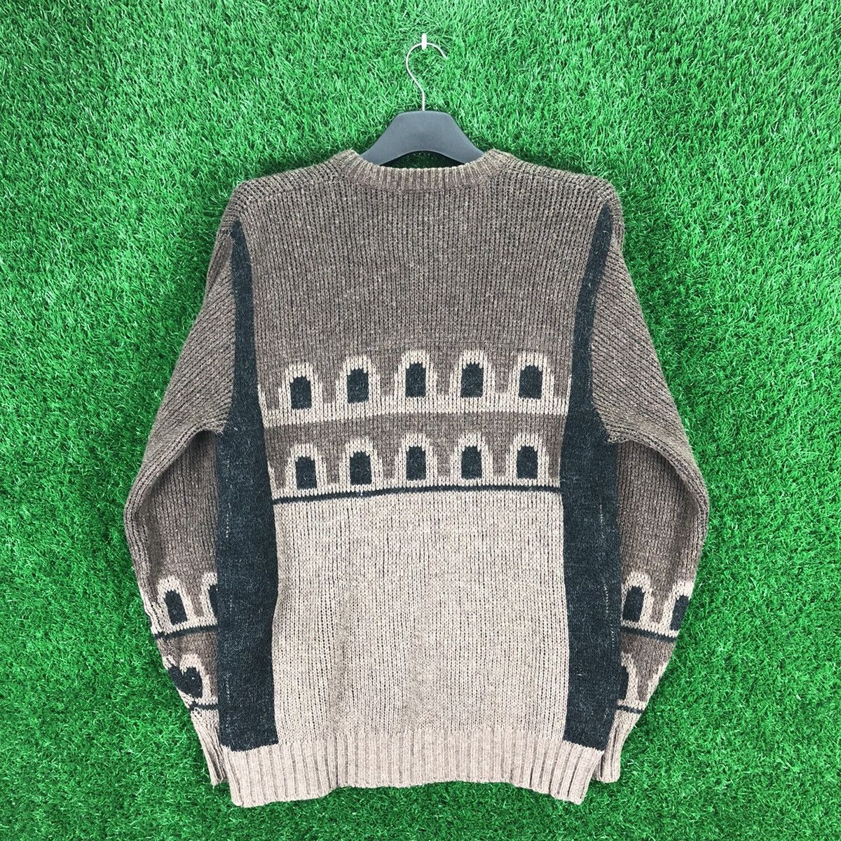 Aran Isles Knitwear Vintage 80's Knit Sweater Pullover by Ryo Evana Size US S / EU 44-46 / 1 - 4 Thumbnail