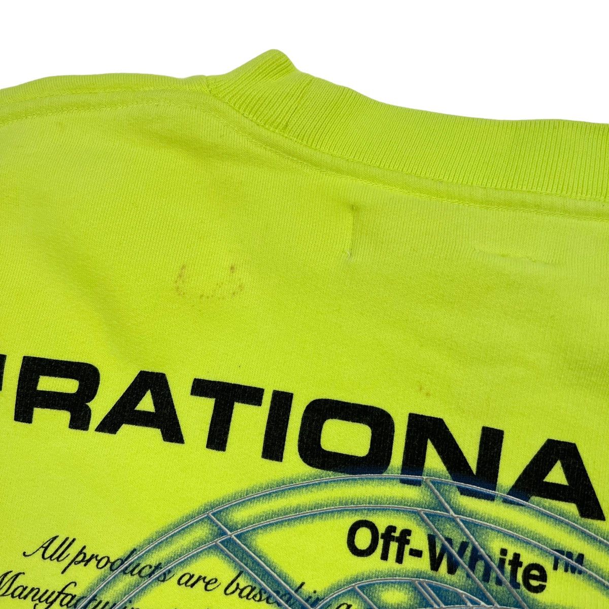 Off-White Off-White Rationalism Neon Sweatshirt Size US S / EU 44-46 / 1 - 4 Thumbnail