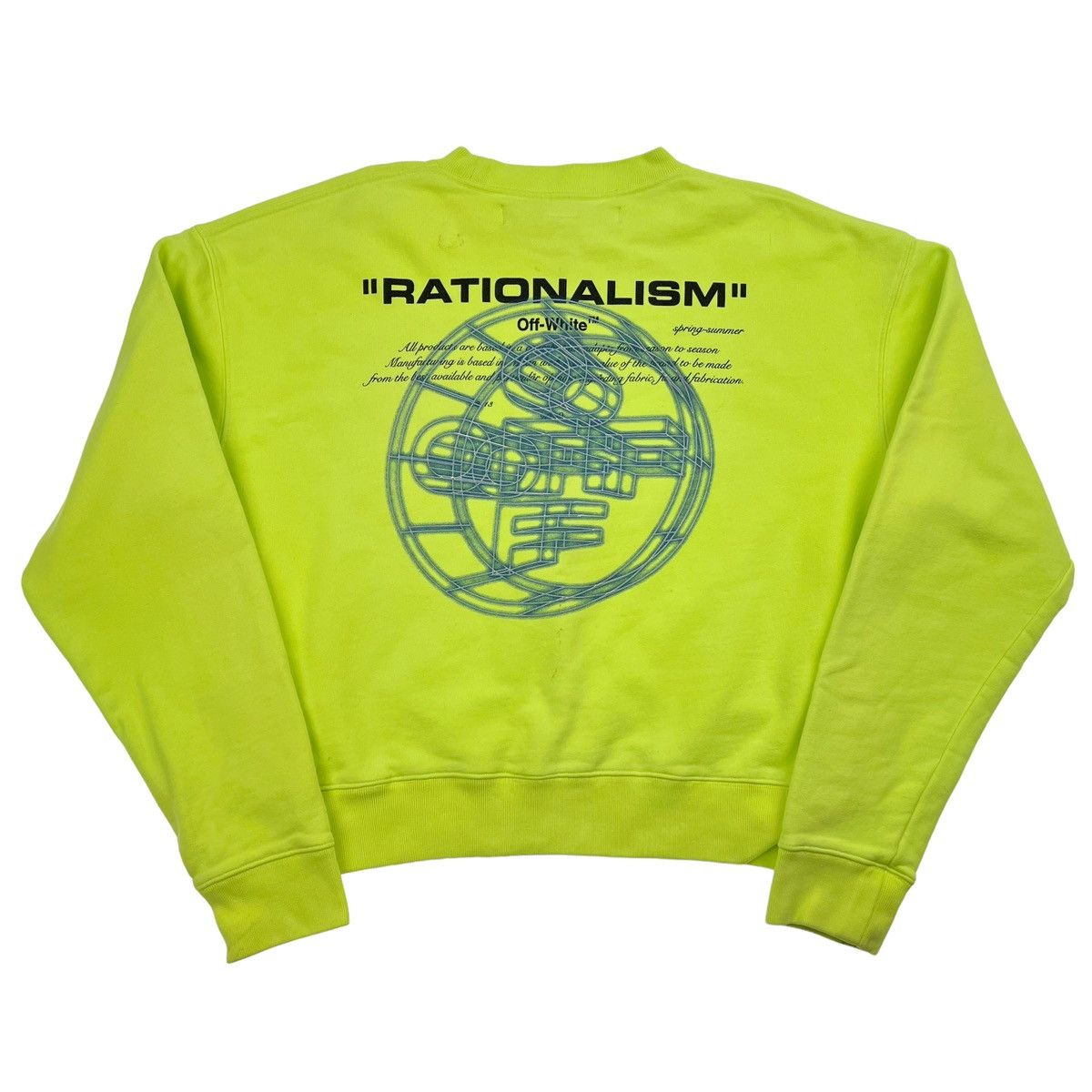 Off-White Off-White Rationalism Neon Sweatshirt Size US S / EU 44-46 / 1 - 3 Thumbnail