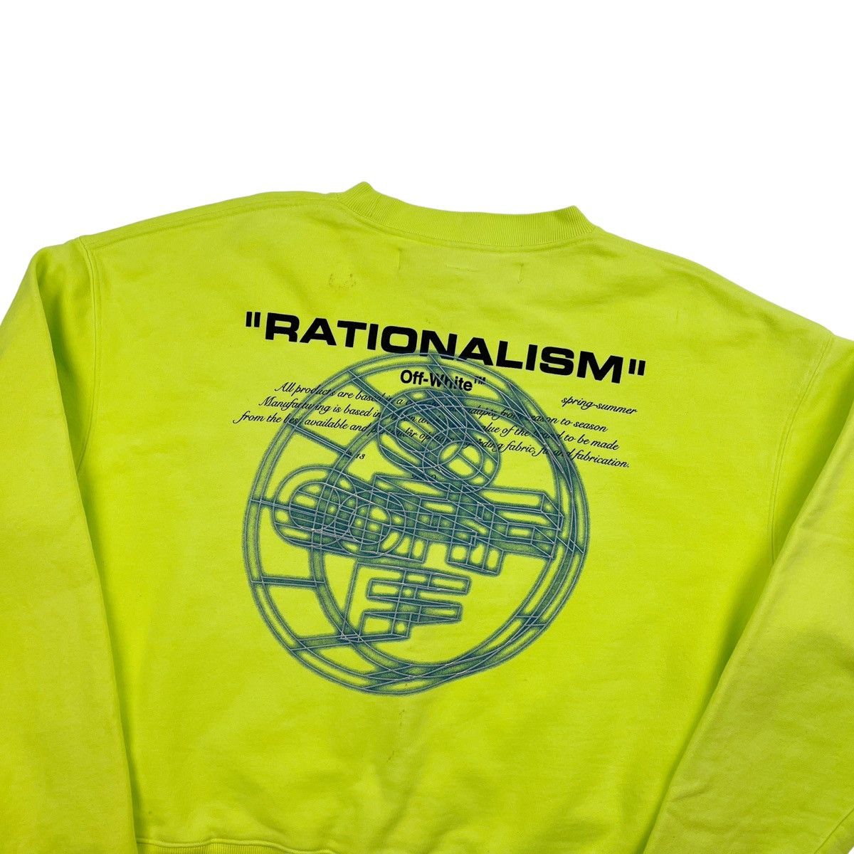 Off-White Off-White Rationalism Neon Sweatshirt Size US S / EU 44-46 / 1 - 1 Thumbnail