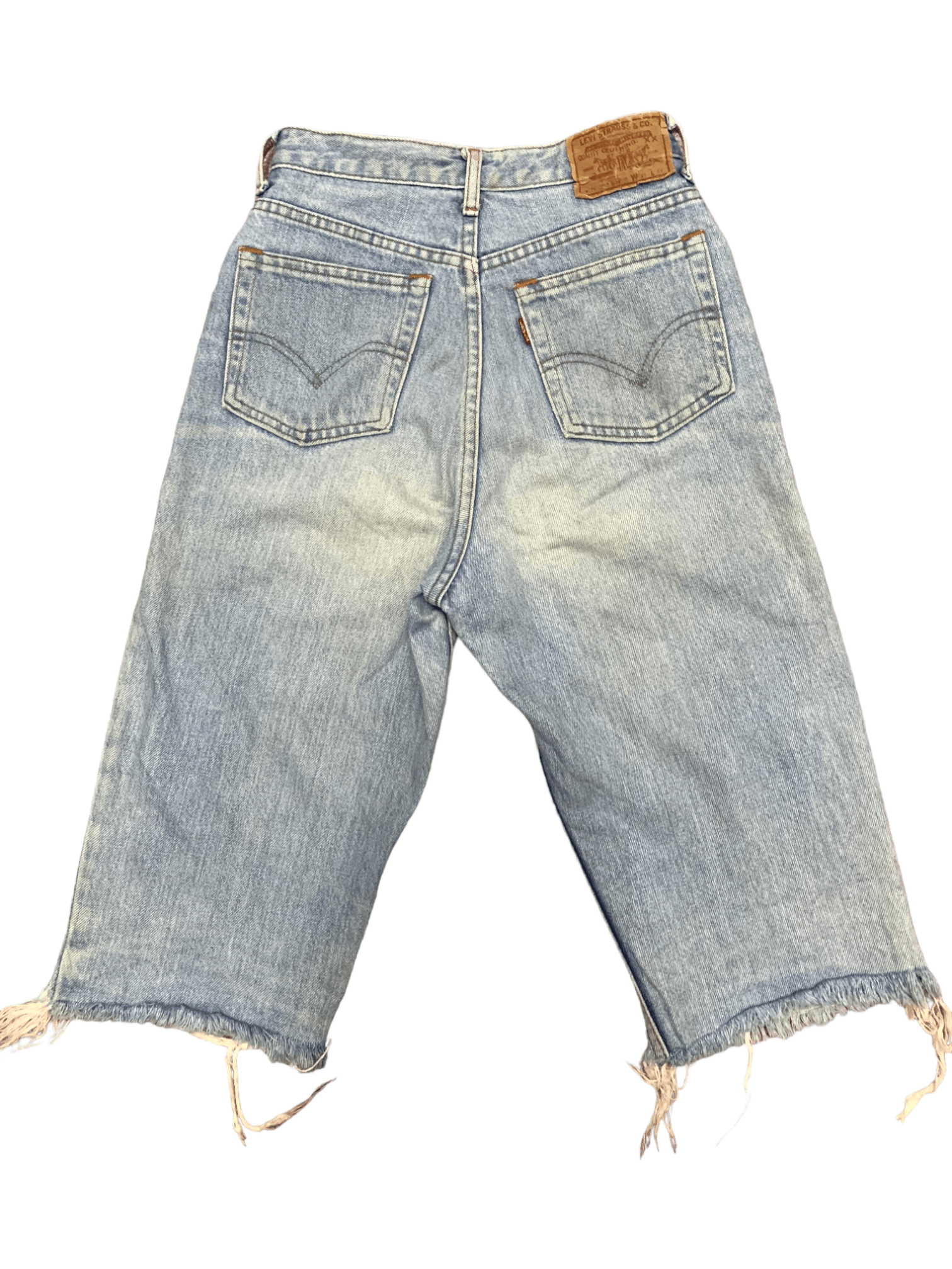 image of Distressed Denim x Levis Vintage Levis Jean Shorts Made In Japan in Blue, Women's (Size 24)