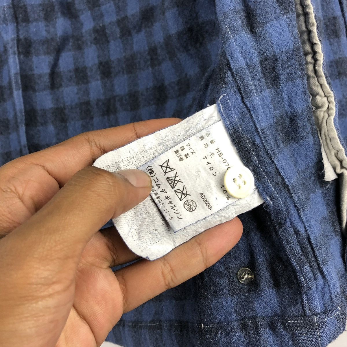 Comme des Garcons Homme Vintage AW2000 CDG Homme Light Zipper Wool Jacket Size US S / EU 44-46 / 1 - 11 Thumbnail