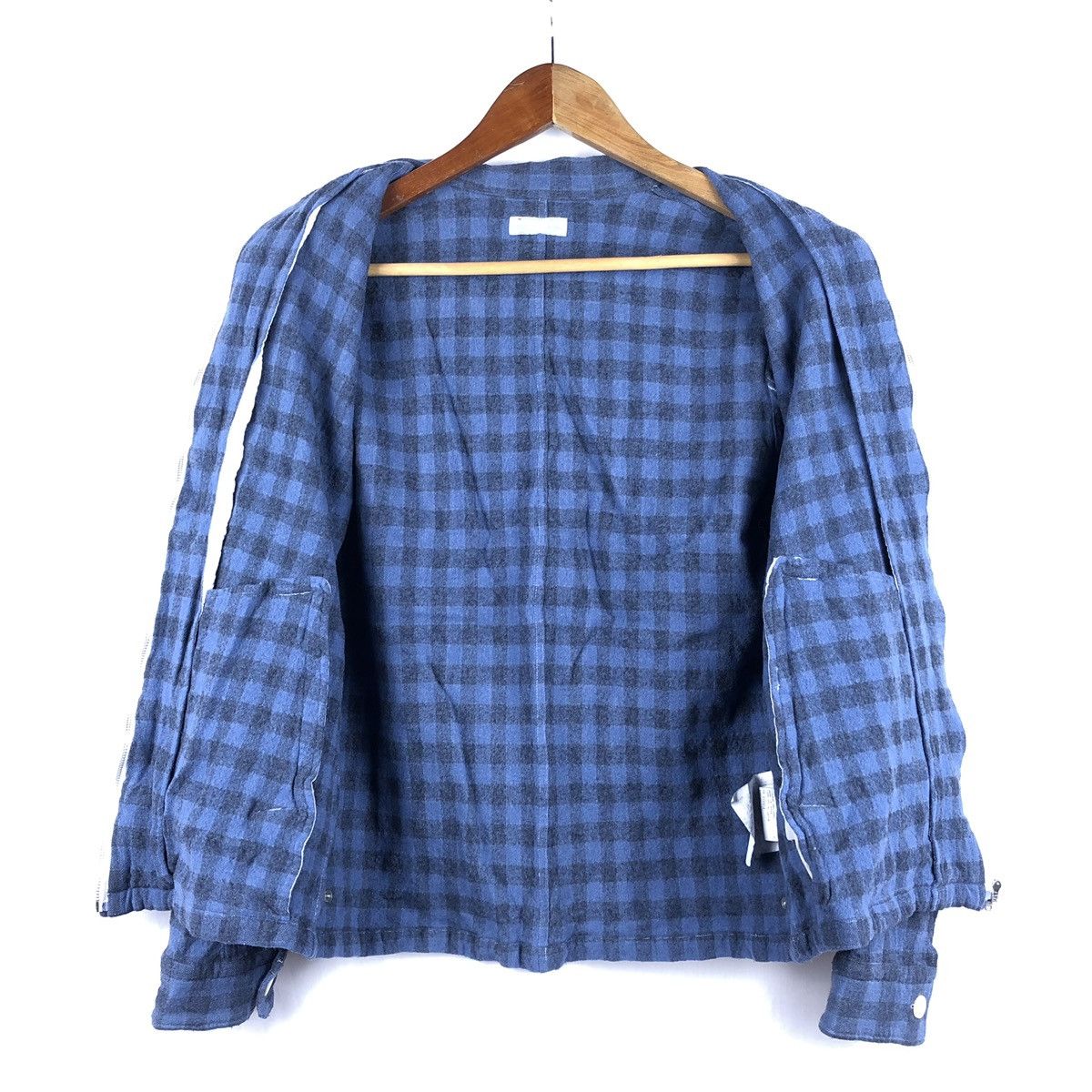 Comme des Garcons Homme Vintage AW2000 CDG Homme Light Zipper Wool Jacket Size US S / EU 44-46 / 1 - 13 Thumbnail