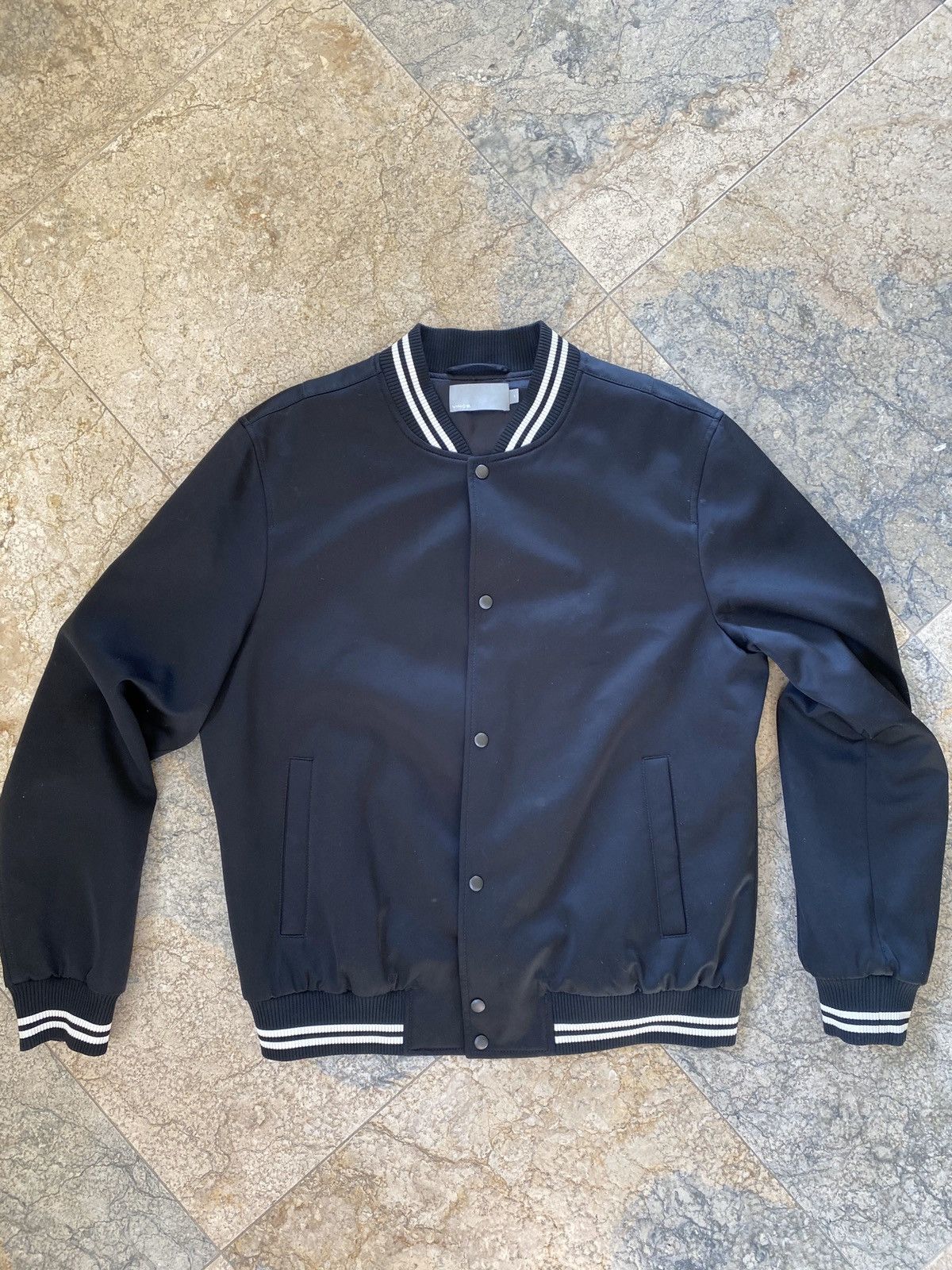 Vince Satin Baseball Jacket