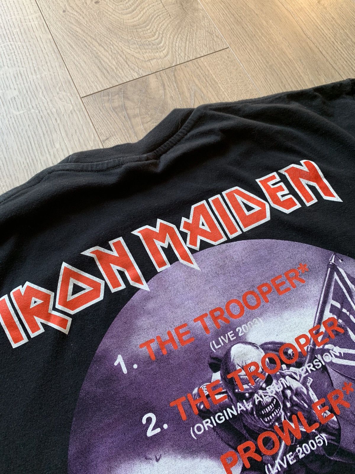 Band Tees Iron Maiden The Trooper Vintage Y2K Concert Band Tee Size US L / EU 52-54 / 3 - 5 Thumbnail