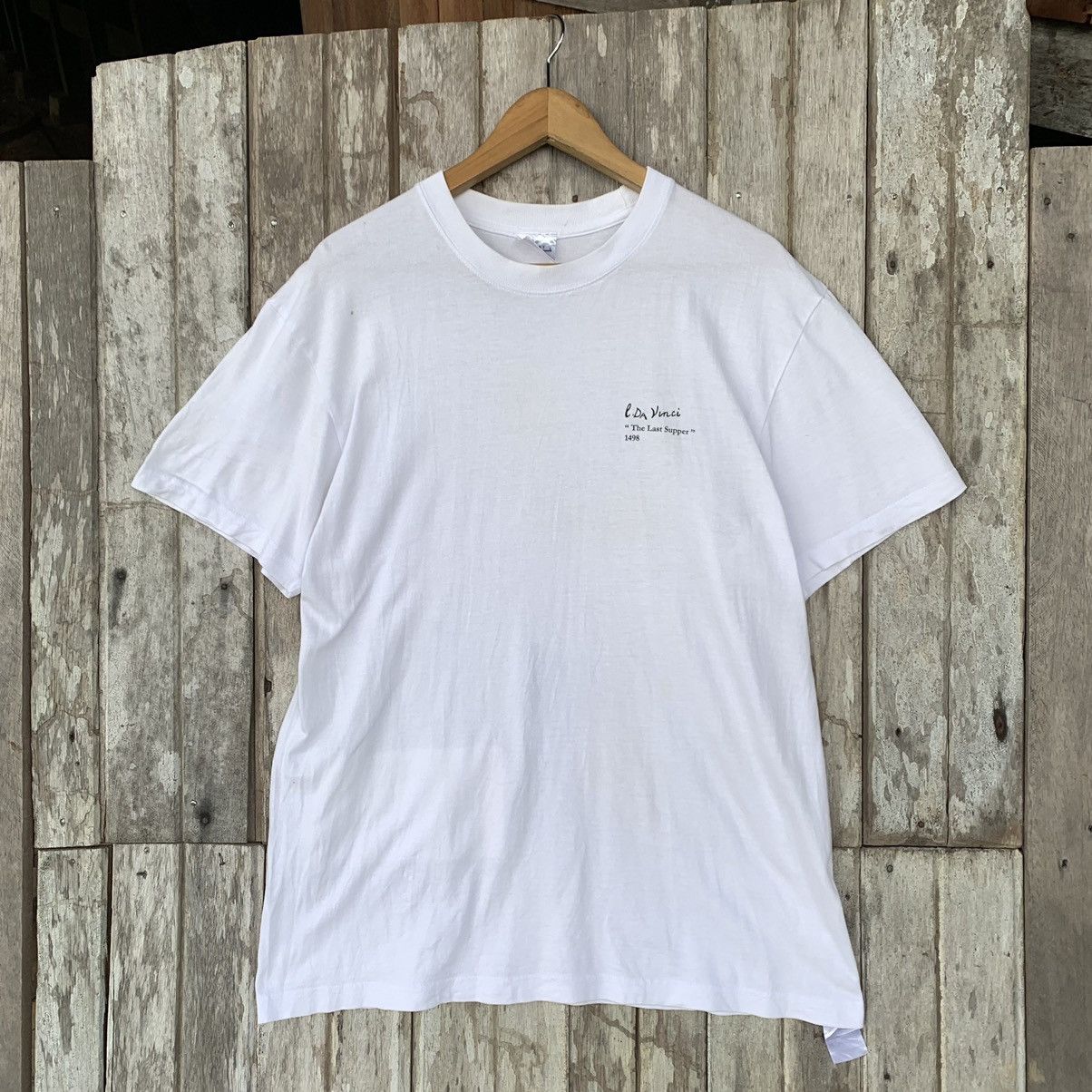 Vintage Vintage Leonardo Da Vinci The Last Supper 1498 Art Tshirt Size US L / EU 52-54 / 3 - 2 Thumbnail