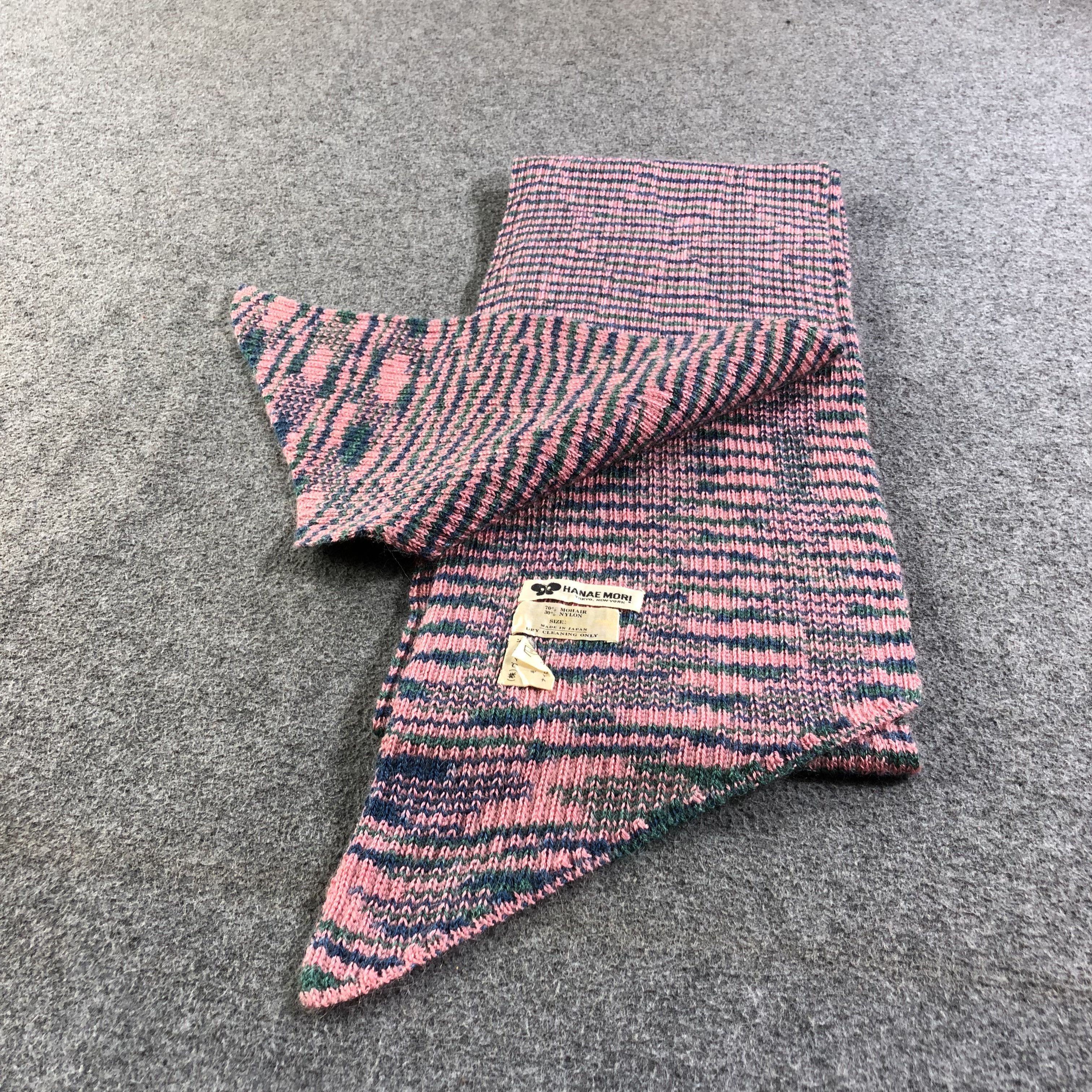 Hanae Mori Hanae Mori Mohair Scarf Muffler V1282 Size ONE SIZE - 4 Thumbnail