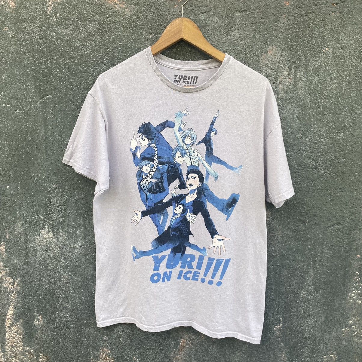 Anime Yuri On Ice Japanese Anime ERD GRUNGE THRASHED FADED TEE Size US L / EU 52-54 / 3 - 1 Thumbnail