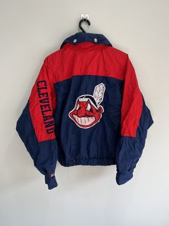 Vintage Cleveland Indians Logo Athletic Windbreaker. X-Large