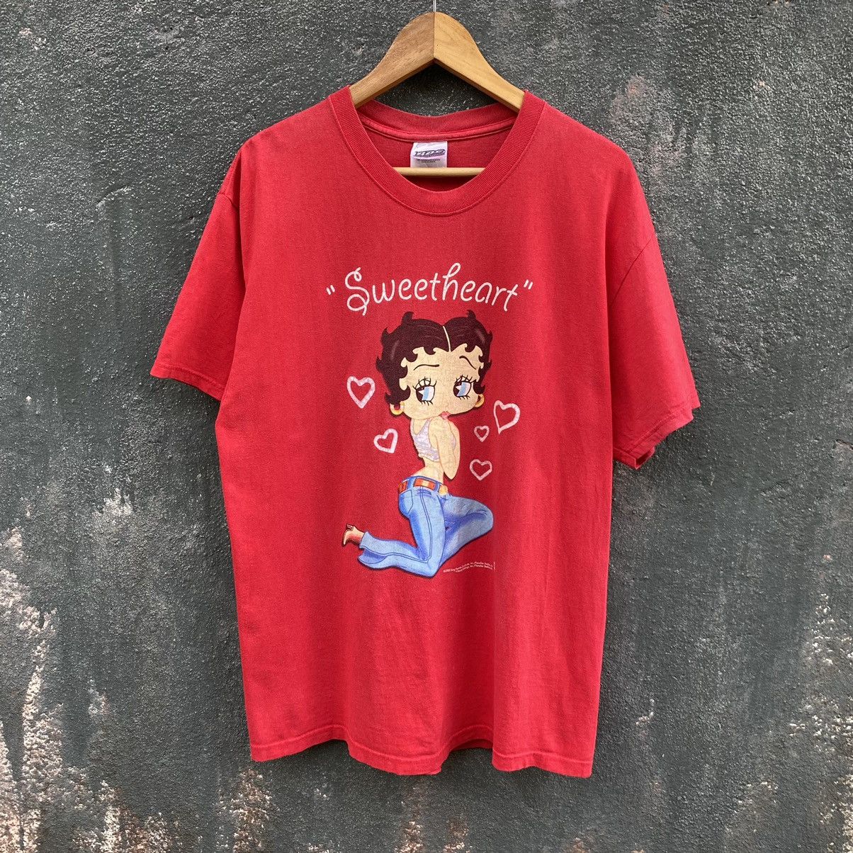 Cartoon Network Thrashed Faded Vintage Y2K Betty Boob ERD GRUNGE TEE Size US L / EU 52-54 / 3 - 1 Thumbnail