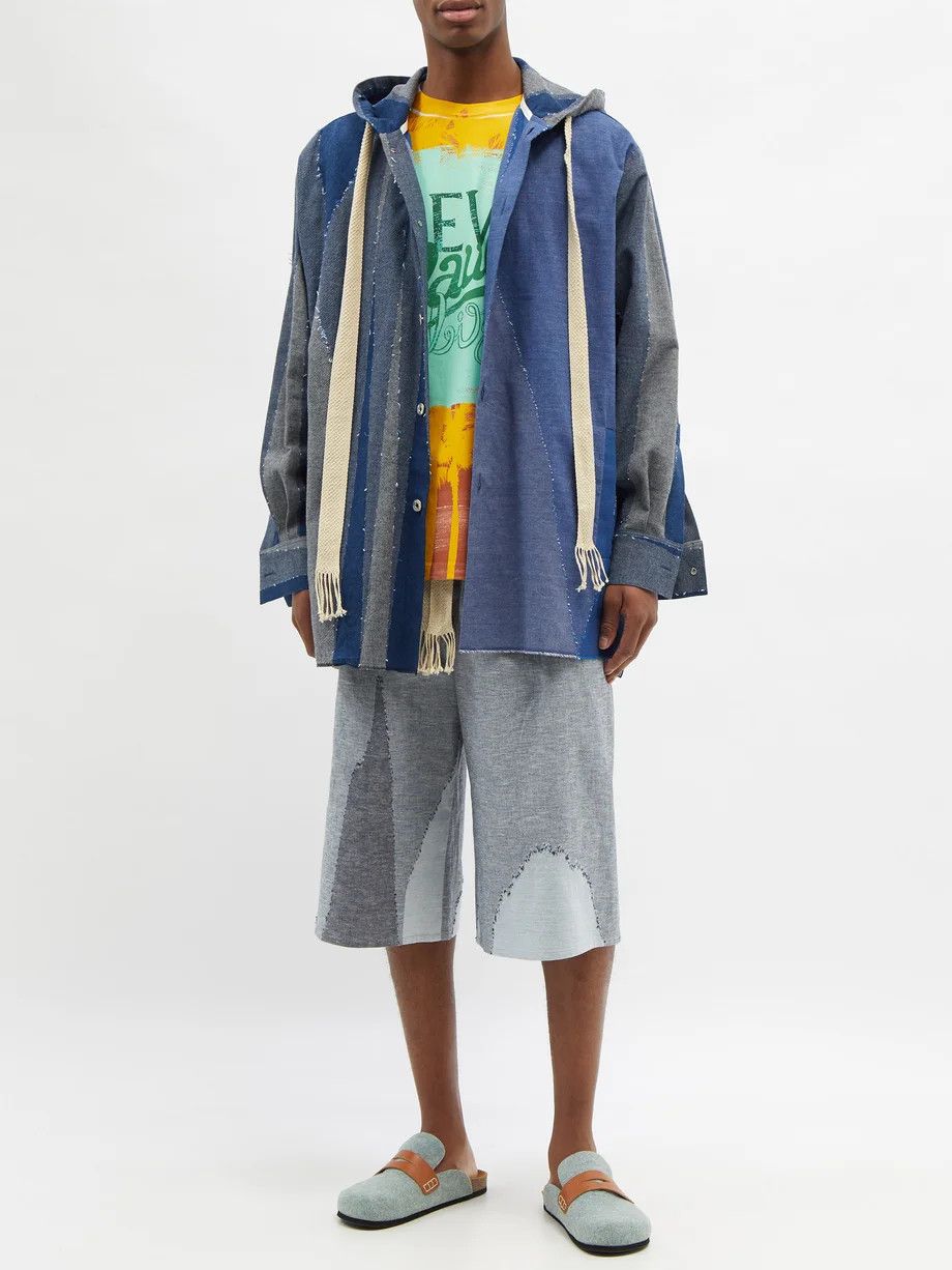 Loewe *NEW* PATCHWORK OVERSIZED OVERSHIRT PAULA'S IBIZA 48 Size US M / EU 48-50 / 2 - 3 Thumbnail