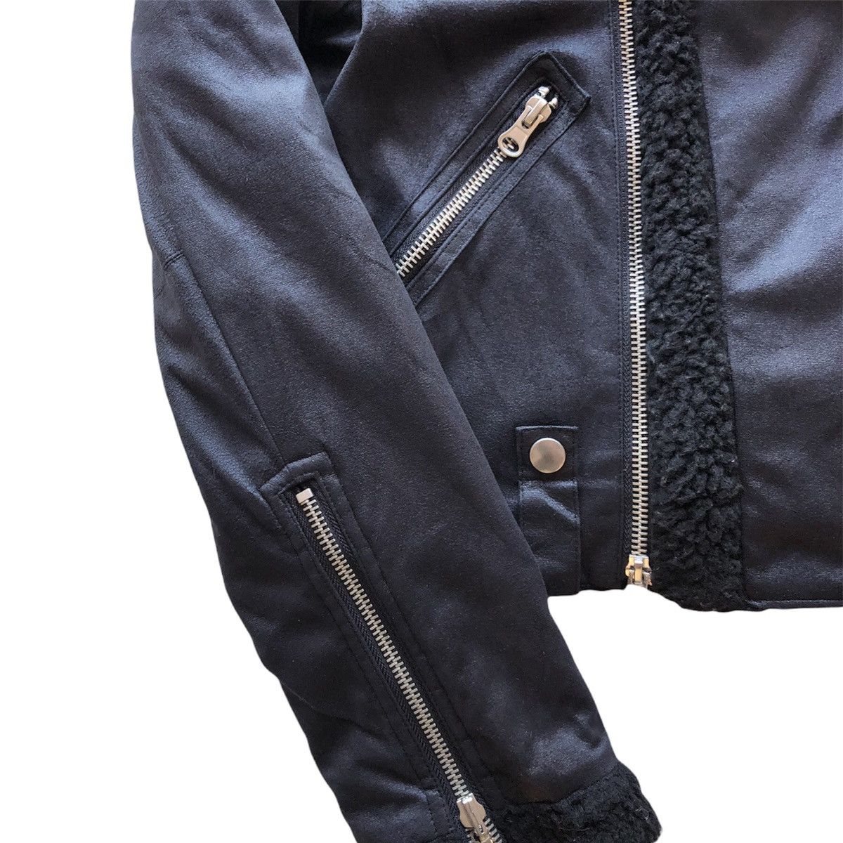 Japanese Brand Vintage Reversible Sherpa Jacket Cropped Double Collar Size US XXS / EU 40 - 6 Thumbnail