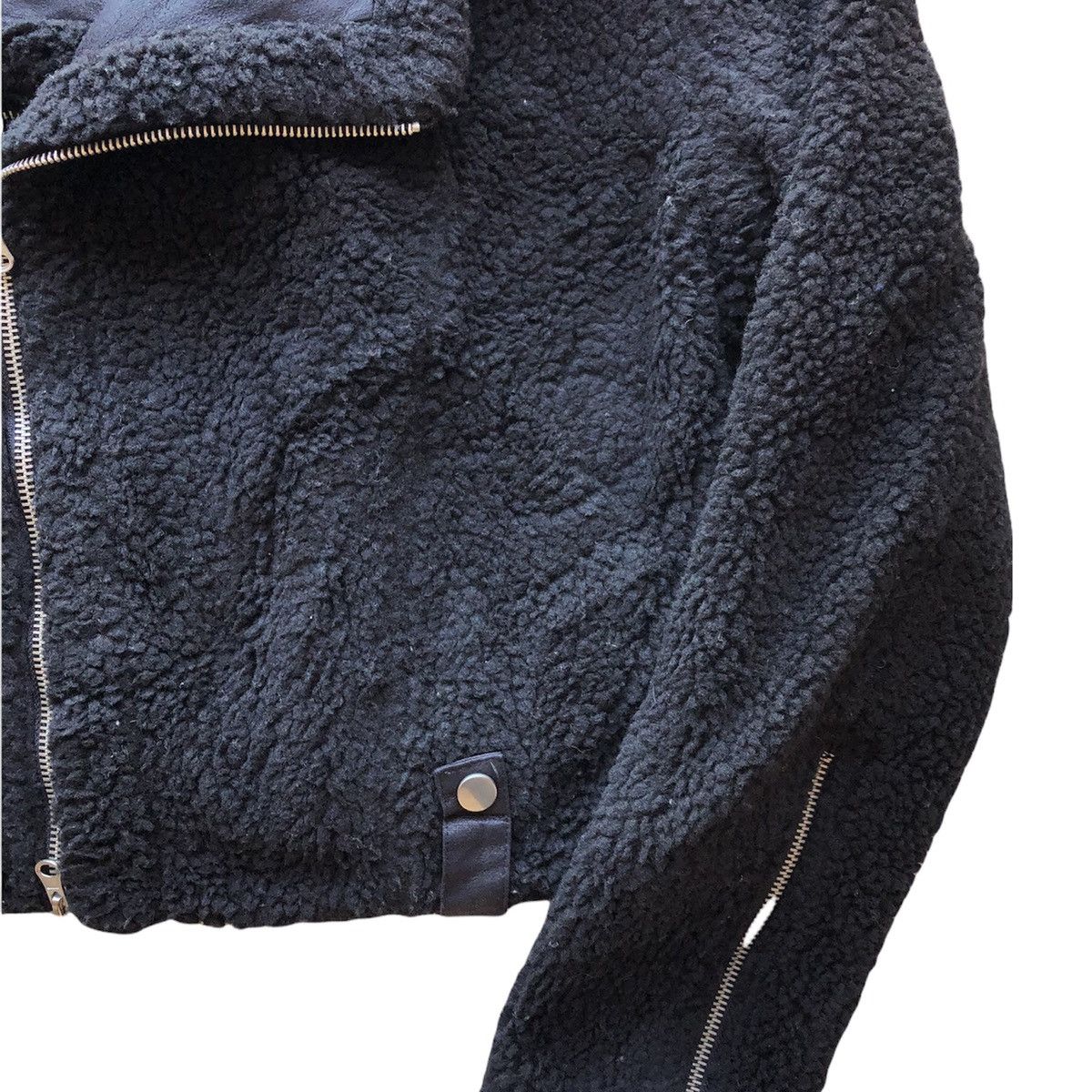 Japanese Brand Vintage Reversible Sherpa Jacket Cropped Double Collar Size US XXS / EU 40 - 7 Thumbnail