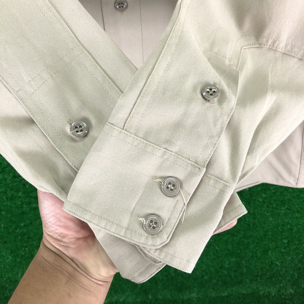 Uniform Wares Vintage 80's Military Khakis Shirts M Flap Pocket by Elbeco Size US L / EU 52-54 / 3 - 12 Thumbnail