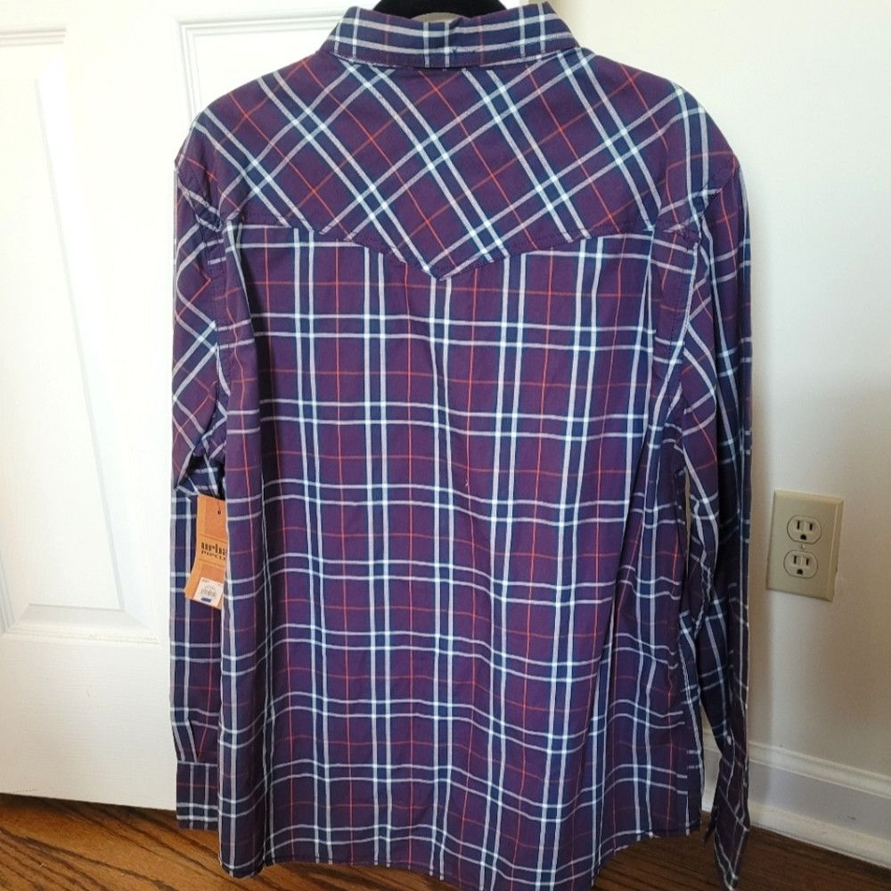 Urban Pipeline Combo Plaid Pocketed Button-Down Collared Shirt Fall Gift Size US XL / EU 56 / 4 - 3 Thumbnail