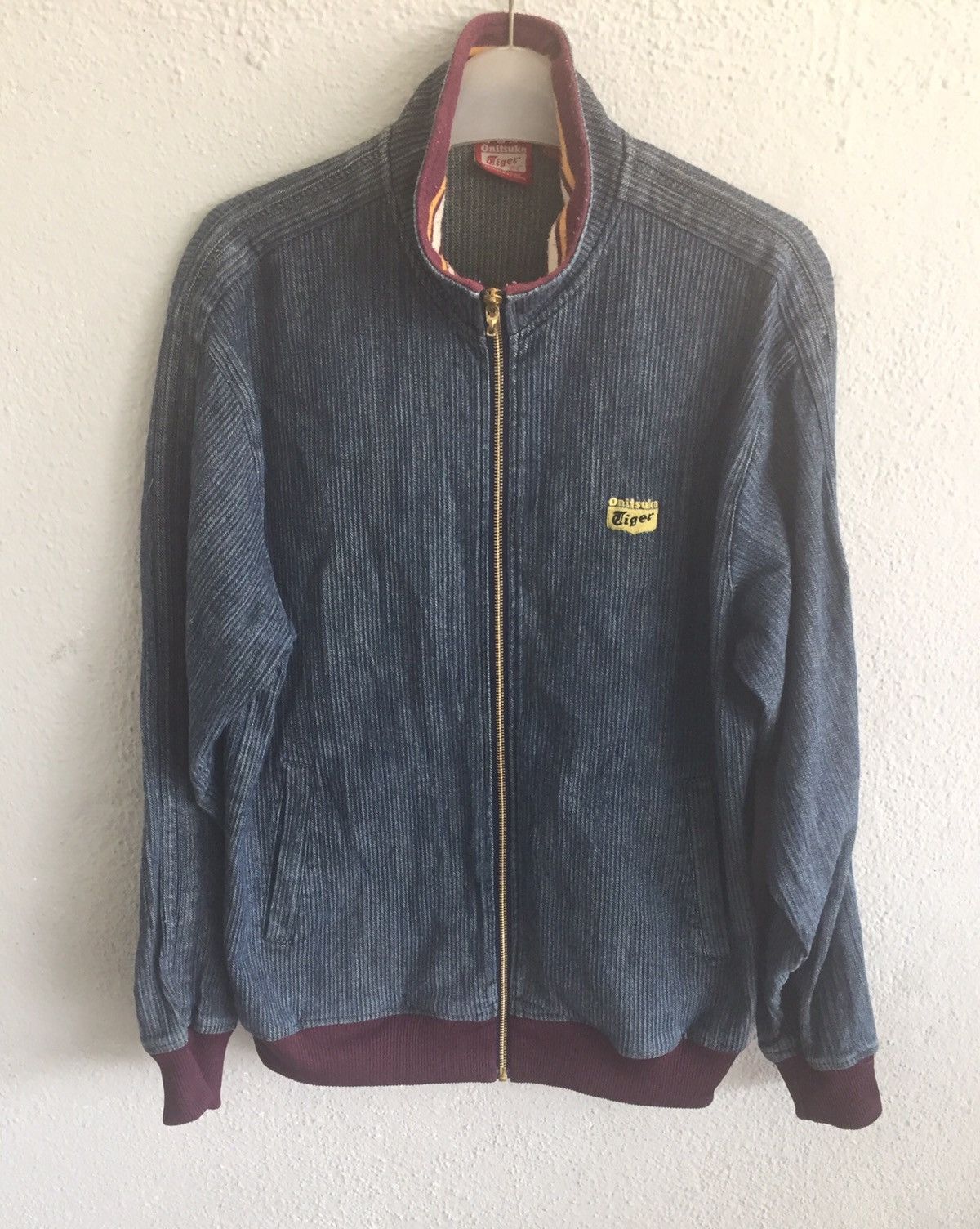 Indigo × Japanese Brand × Onitsuka Tiger Onitsuka Tiger Indigo Style Zipper Jacket Japanese Brand Size US M / EU 48-50 / 2 - 2 Thumbnail