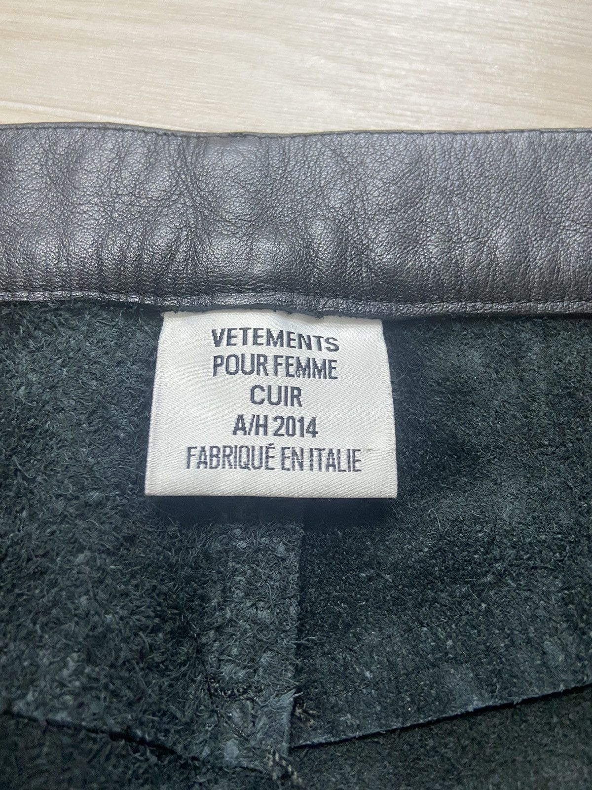 Vetements S Vetements AW14 OG leather femme reworked pants jeans Size US 26 / EU 42 - 14 Thumbnail