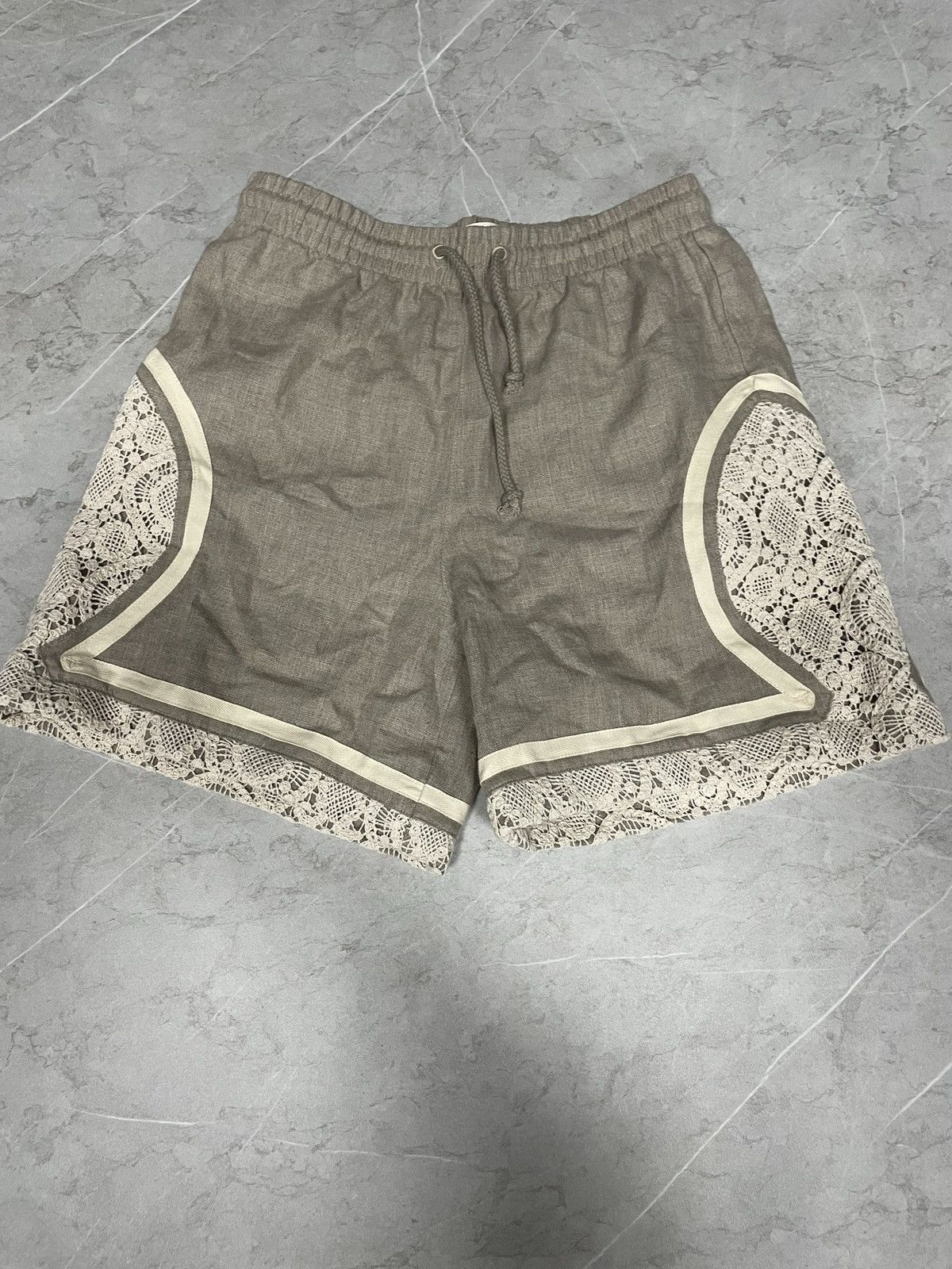 良好品】 aime leon dore Lace LinenBasketballShort ショートパンツ