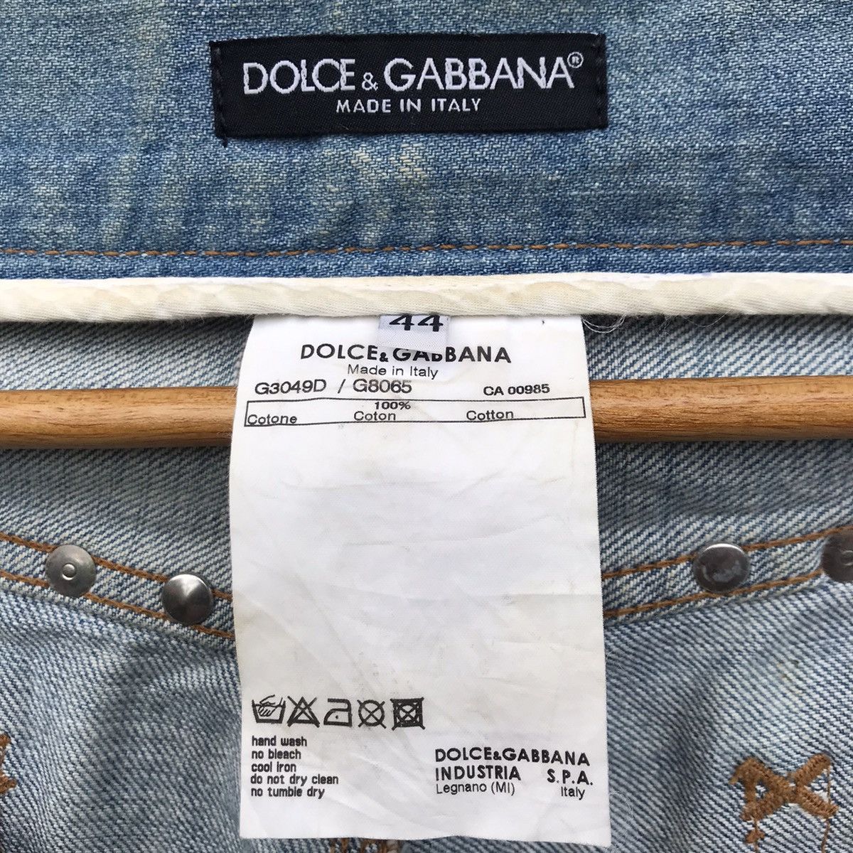 Dolce & Gabbana Dolce & Gabbana Distressed Studded Denim Size US 44 / EU 60 - 8 Thumbnail