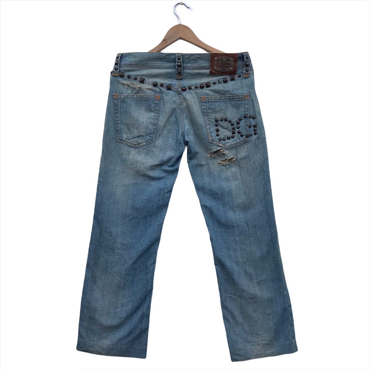 Dolce & Gabbana Dolce & Gabbana Distressed Studded Denim Size US 44 / EU 60 - 3 Thumbnail