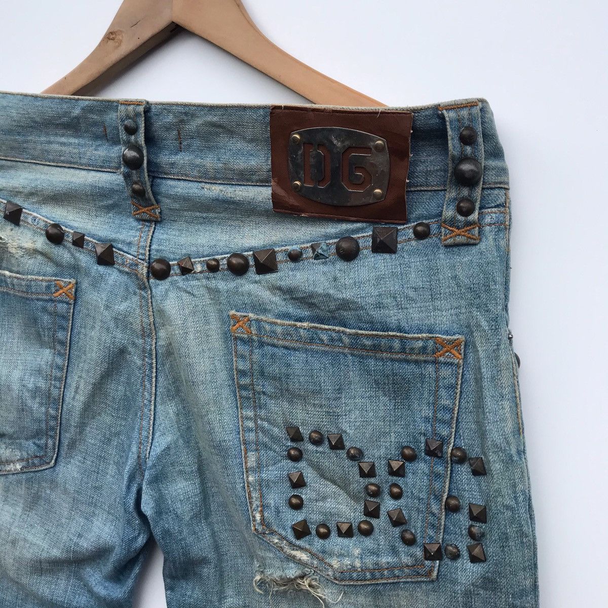 Dolce & Gabbana Dolce & Gabbana Distressed Studded Denim Size US 44 / EU 60 - 9 Thumbnail