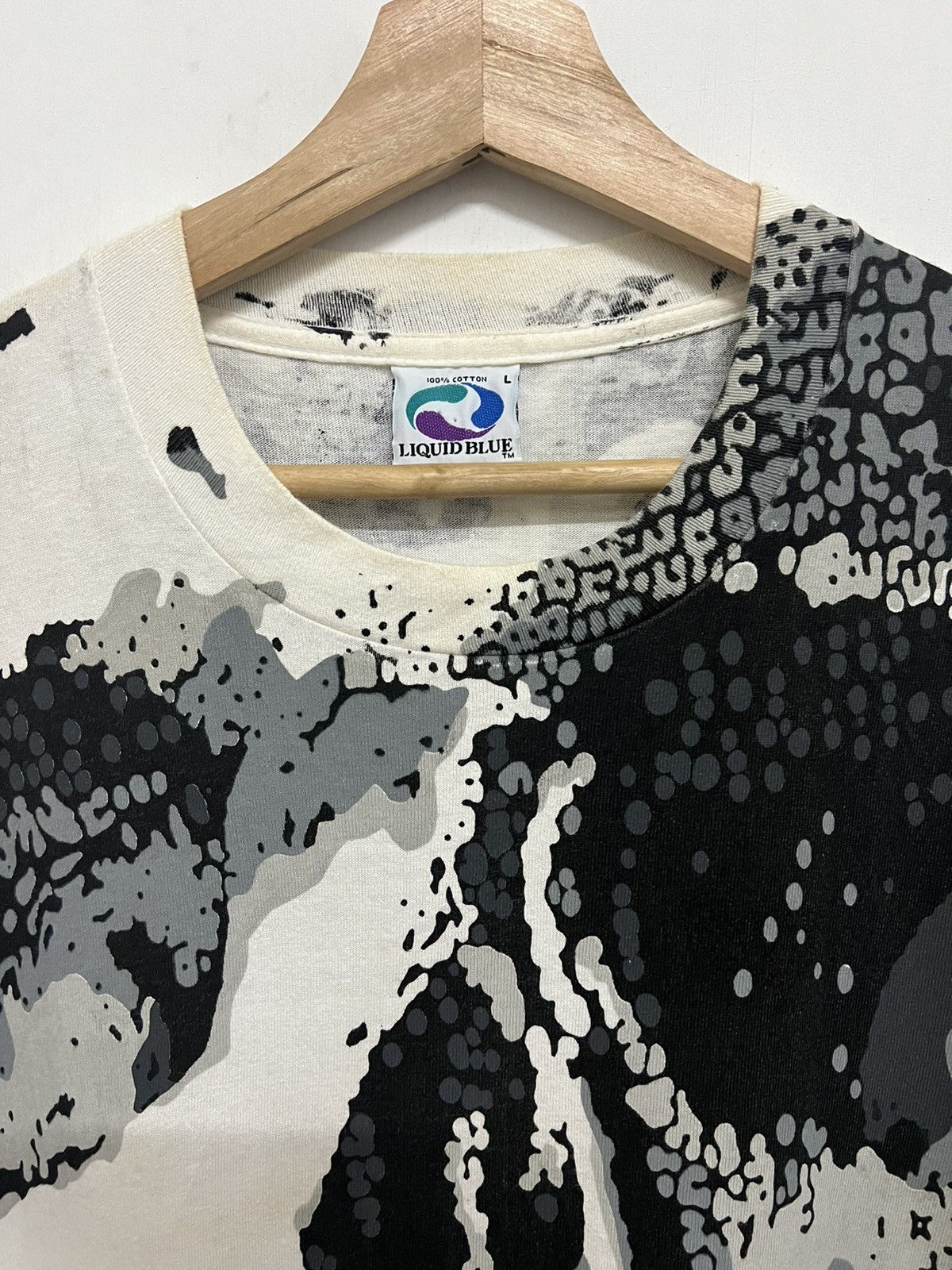 Liquid Blue Vintage AOP Skull Chris Pinkerton Liquid Blue 1992 Tee Size US L / EU 52-54 / 3 - 5 Thumbnail