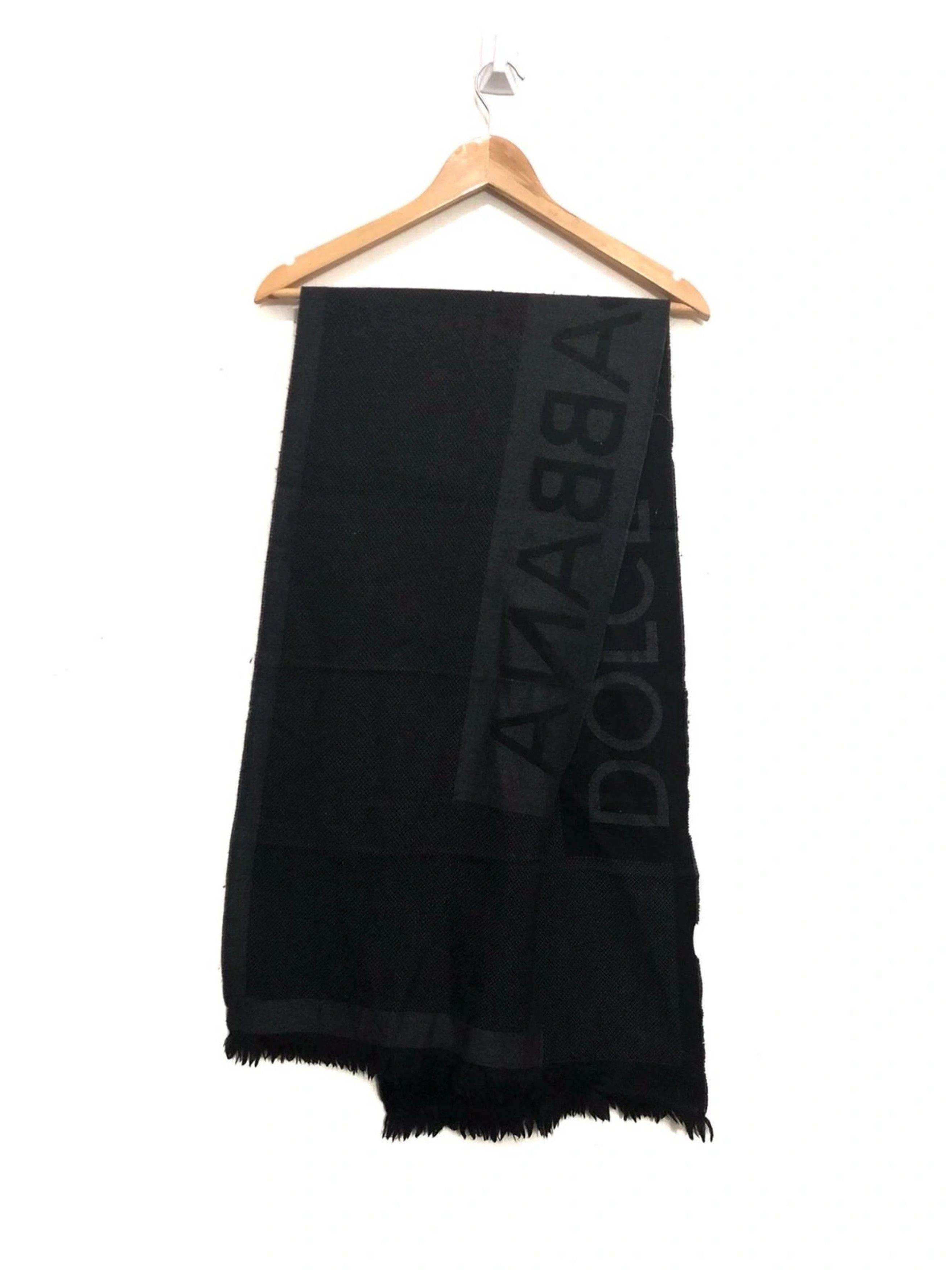Dolce & Gabbana Vintage Authentic Dolce & Gabbana Spell Out Scarf Wool Size ONE SIZE - 3 Thumbnail