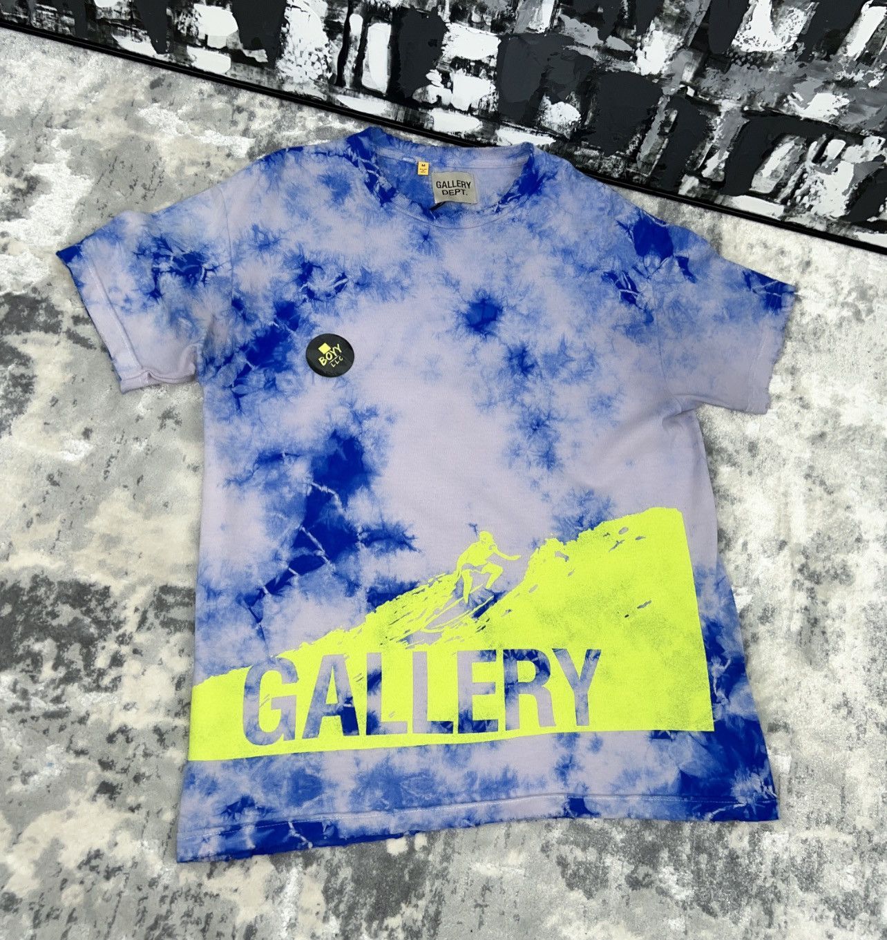 Image of Gallery Dept Logo T Shirt in Blue, Men's (Size 2XL)