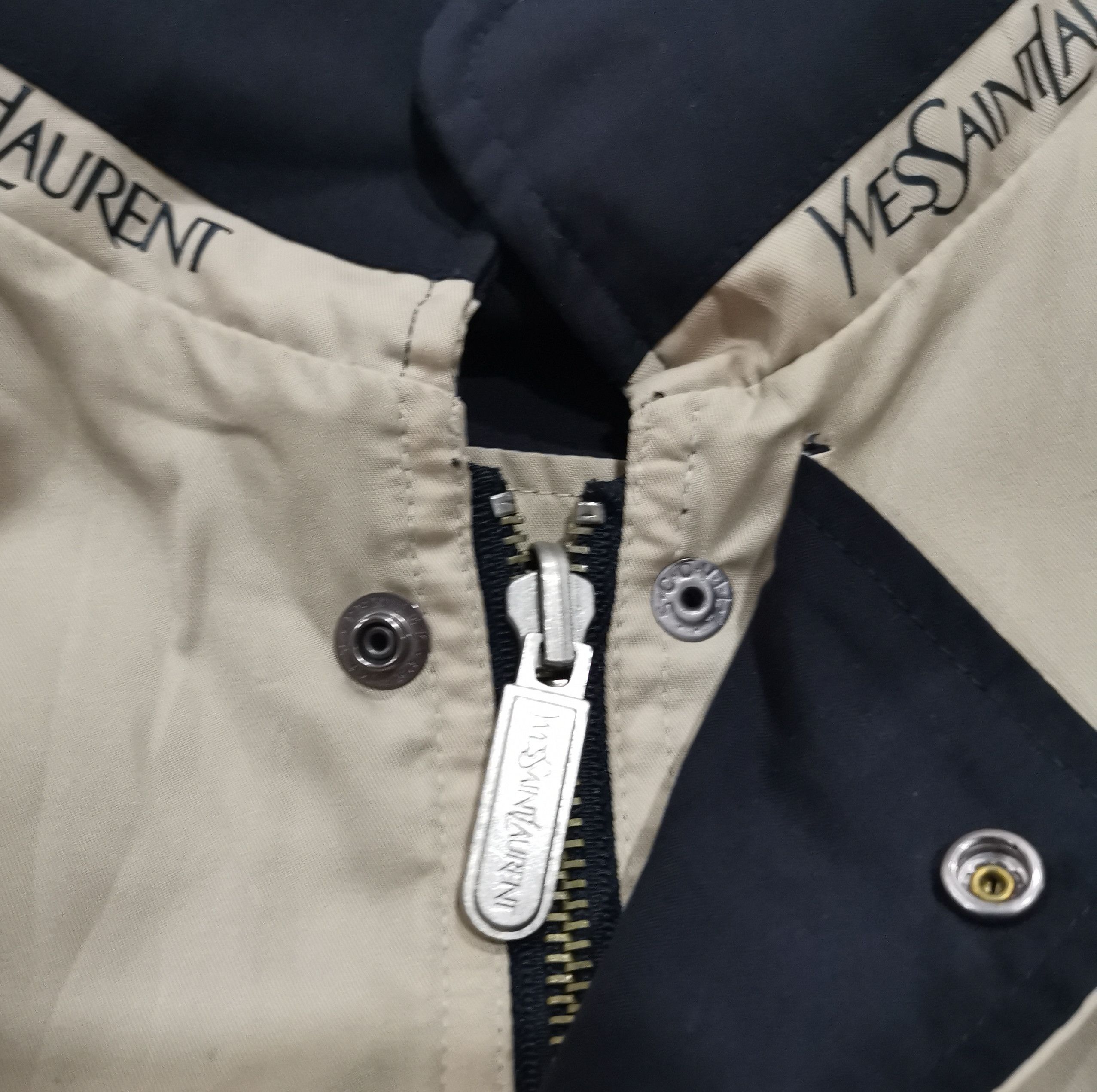 Vintage × Yves Saint Laurent Vintage YSL Pour Homme Reversible Zipper Jacket Size US XL / EU 56 / 4 - 10 Thumbnail
