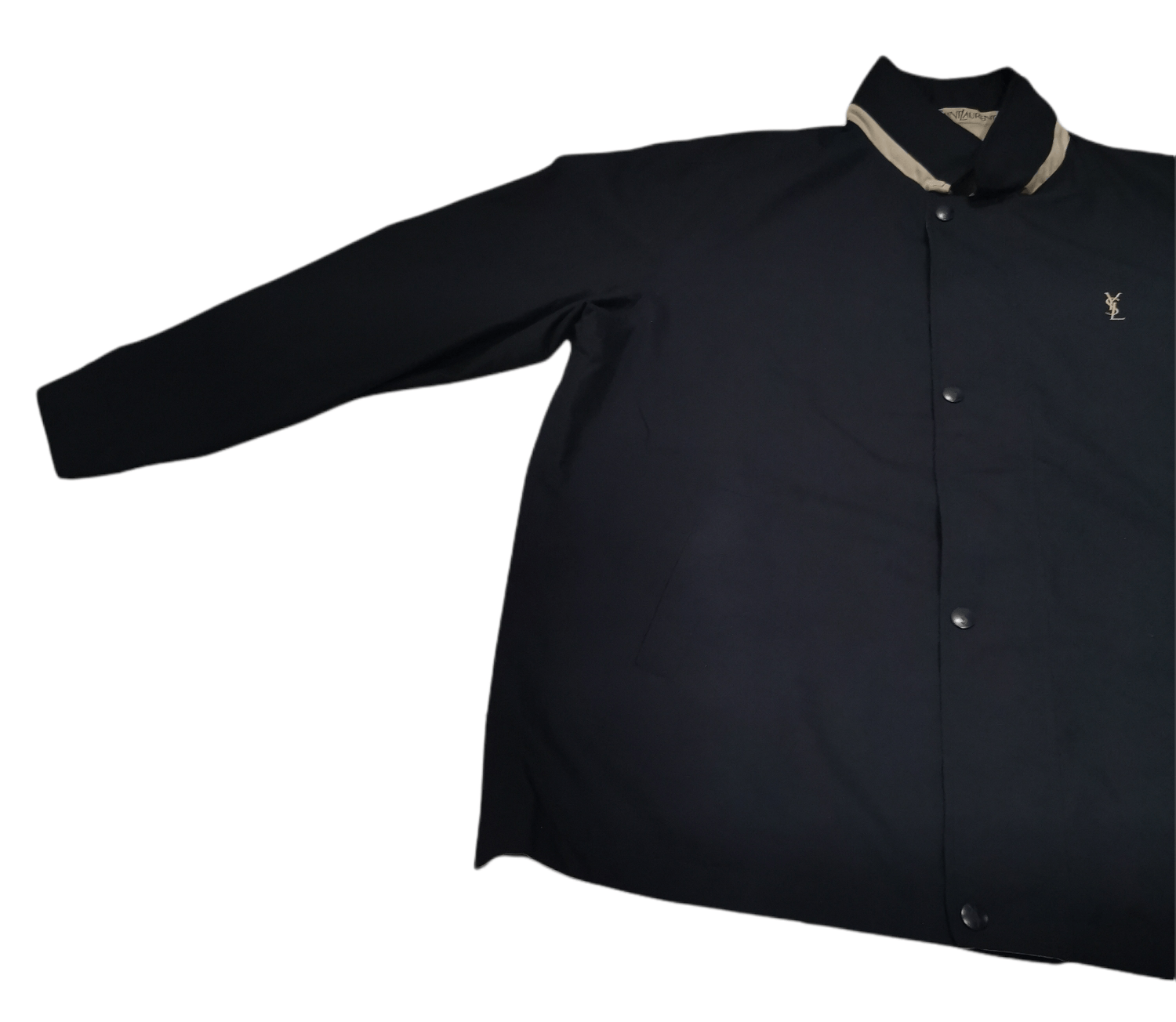 Vintage × Yves Saint Laurent Vintage YSL Pour Homme Reversible Zipper Jacket Size US XL / EU 56 / 4 - 4 Thumbnail