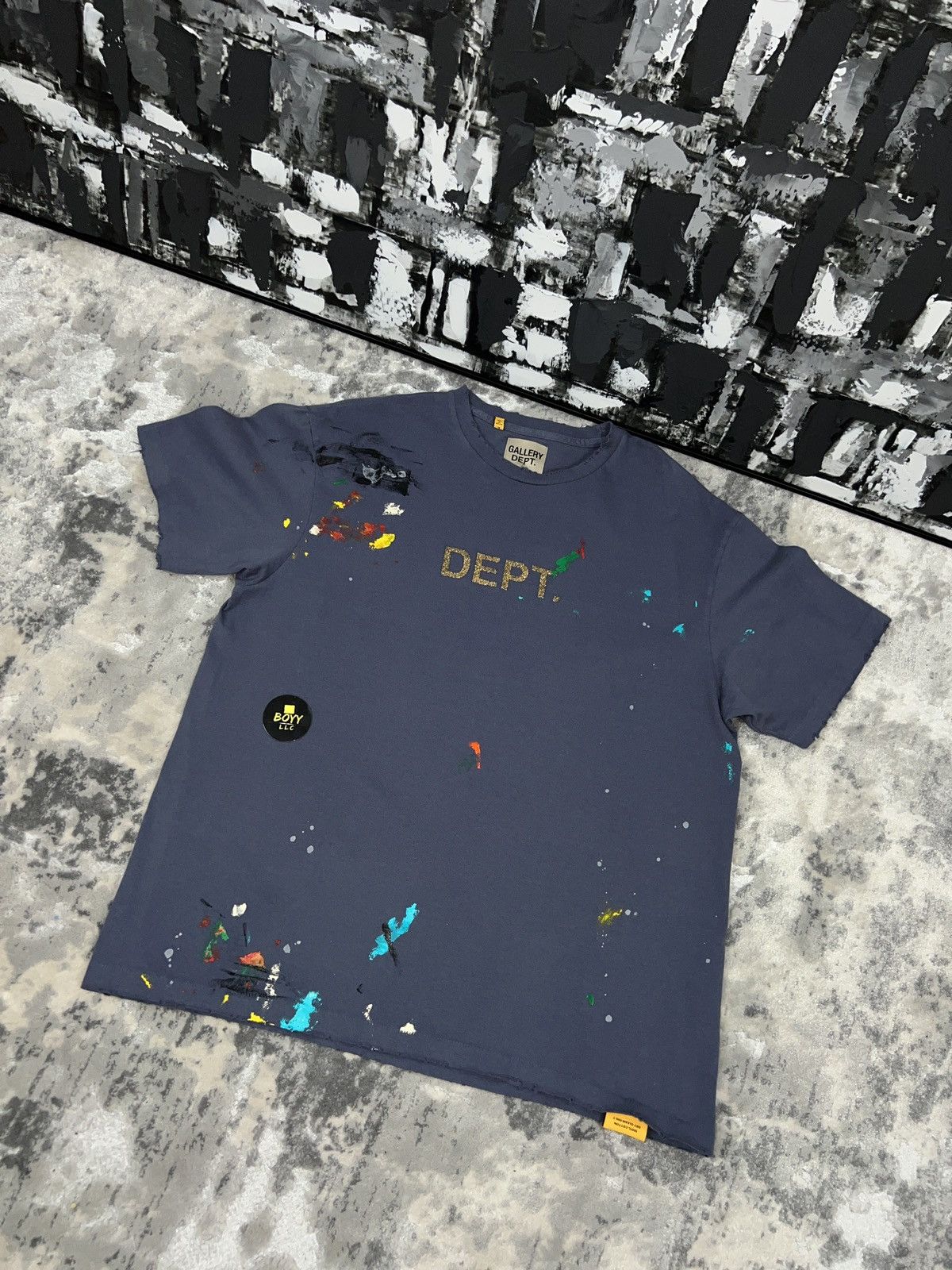 image of Gallery Dept Logo T Shirt in Blue, Men's (Size XL)