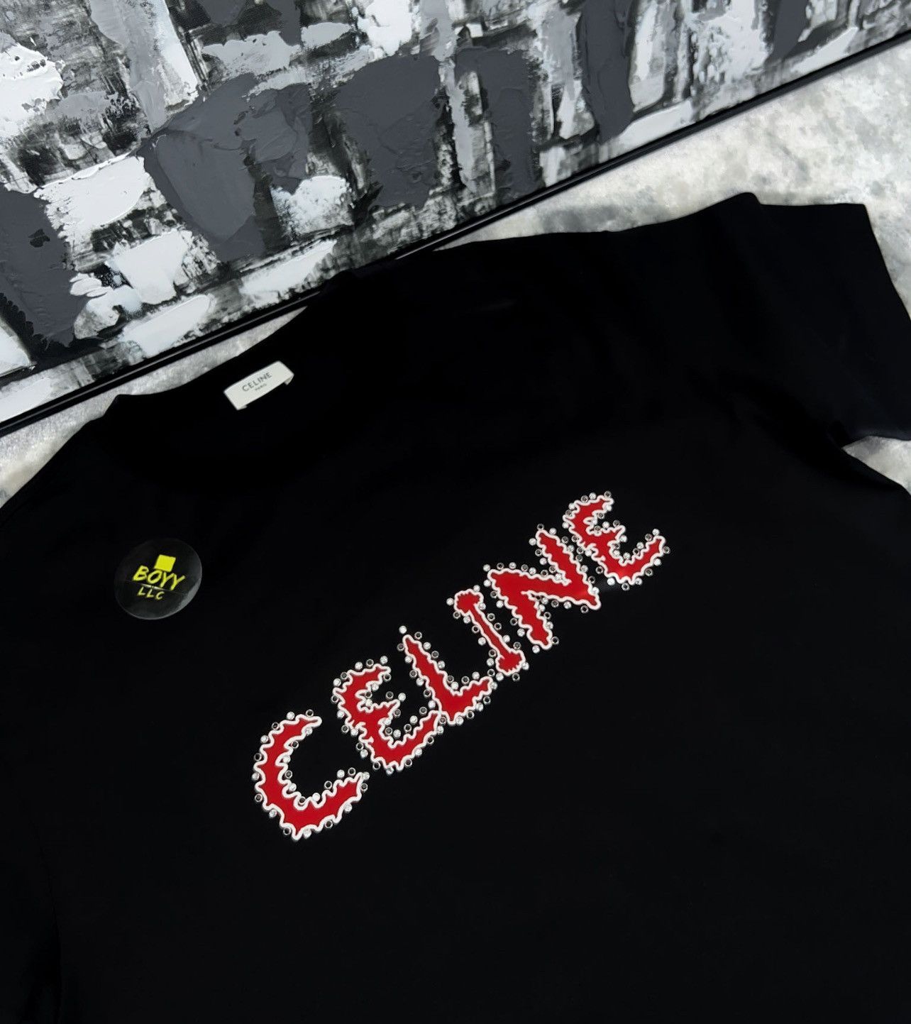 Celine Celine logo t shirt Size US XL / EU 56 / 4 - 2 Thumbnail