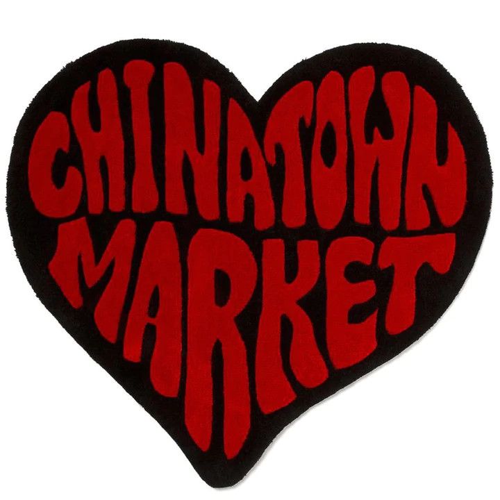 image of Market Heart Rug in Black, Men's